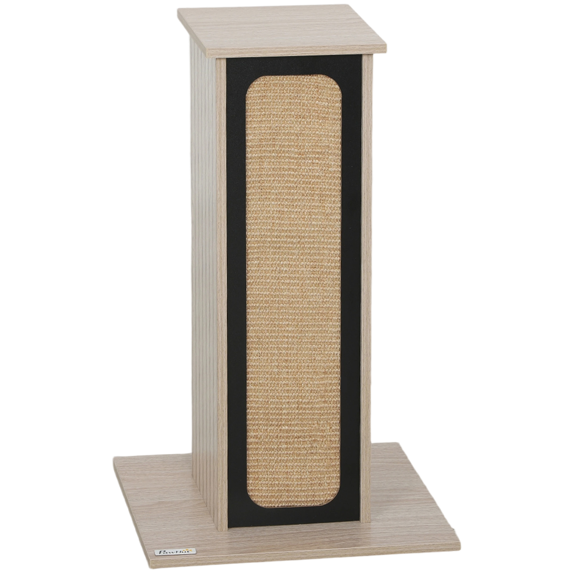 LYSVARRA Cat Scratching Post with Replaceable Scratching Board - Light Oak - Life Essentials