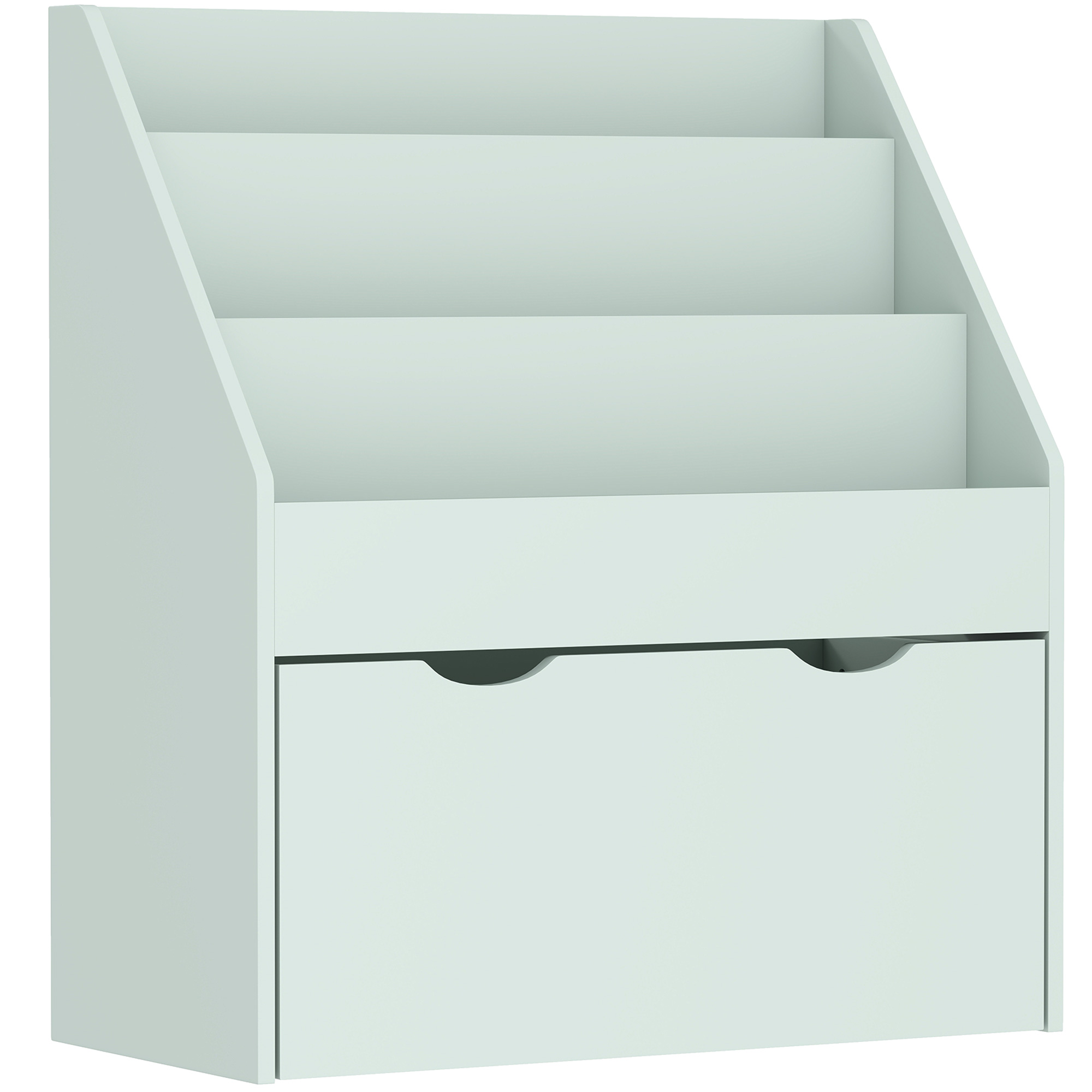 CRESVYN Kids Bookcase with Shelves and Drawer - Green - Life Essentials