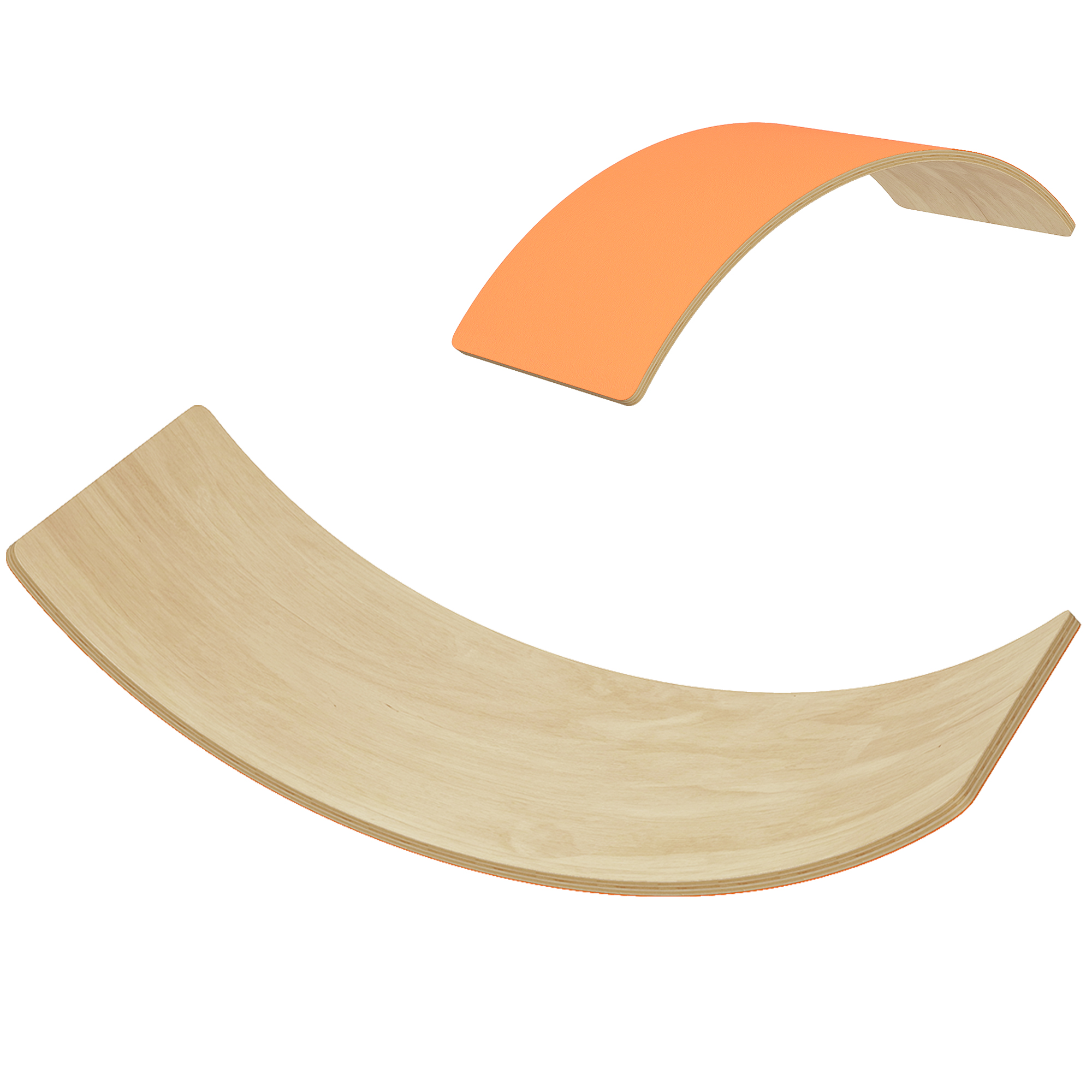 VELMARRE Wooden Balance Board for Kids - Orange - Life Essentials
