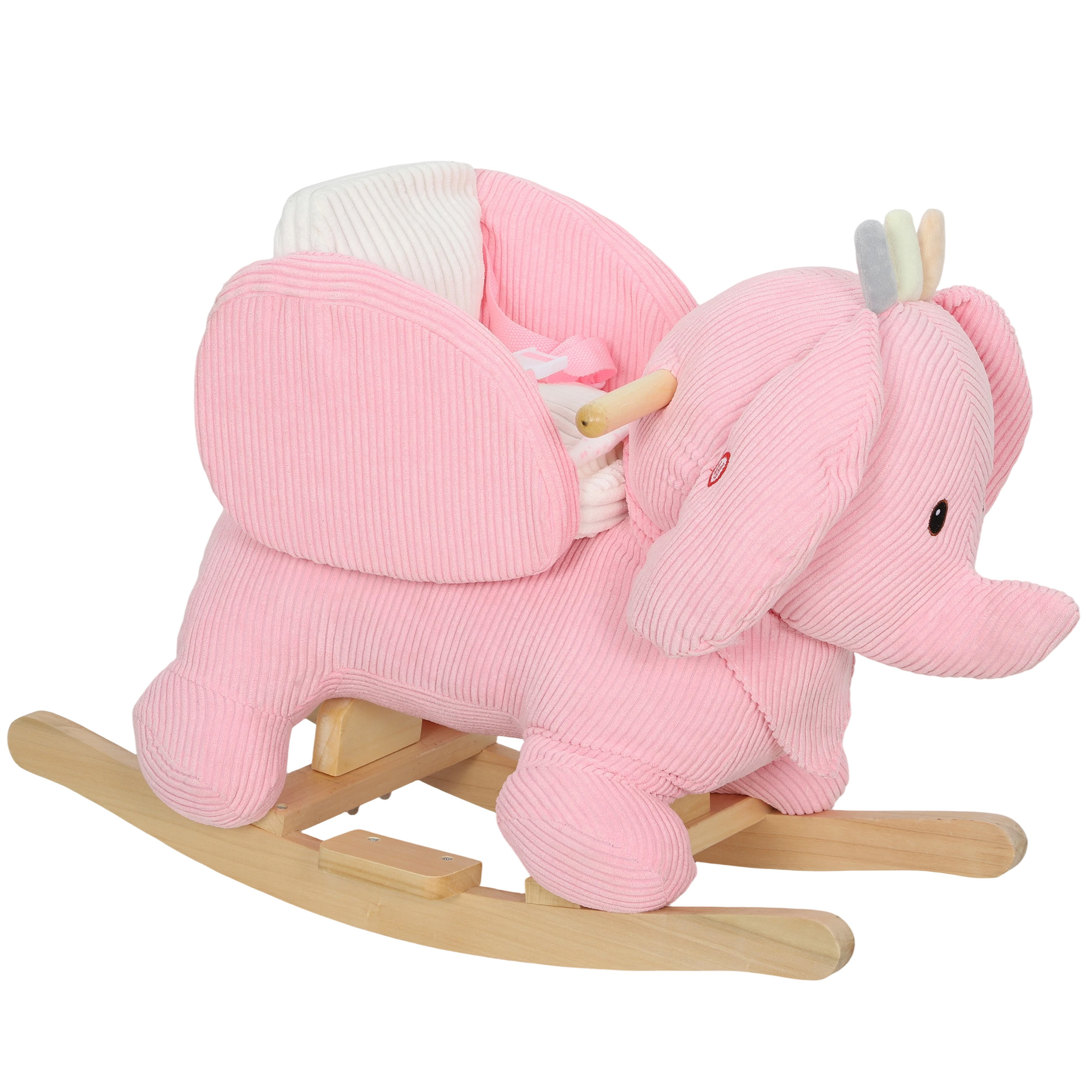 XYLARITH Kids Rocking Horse with Safety Belt and Sound for Toddlers 18 to 6 Months - Pink - Life Essentials