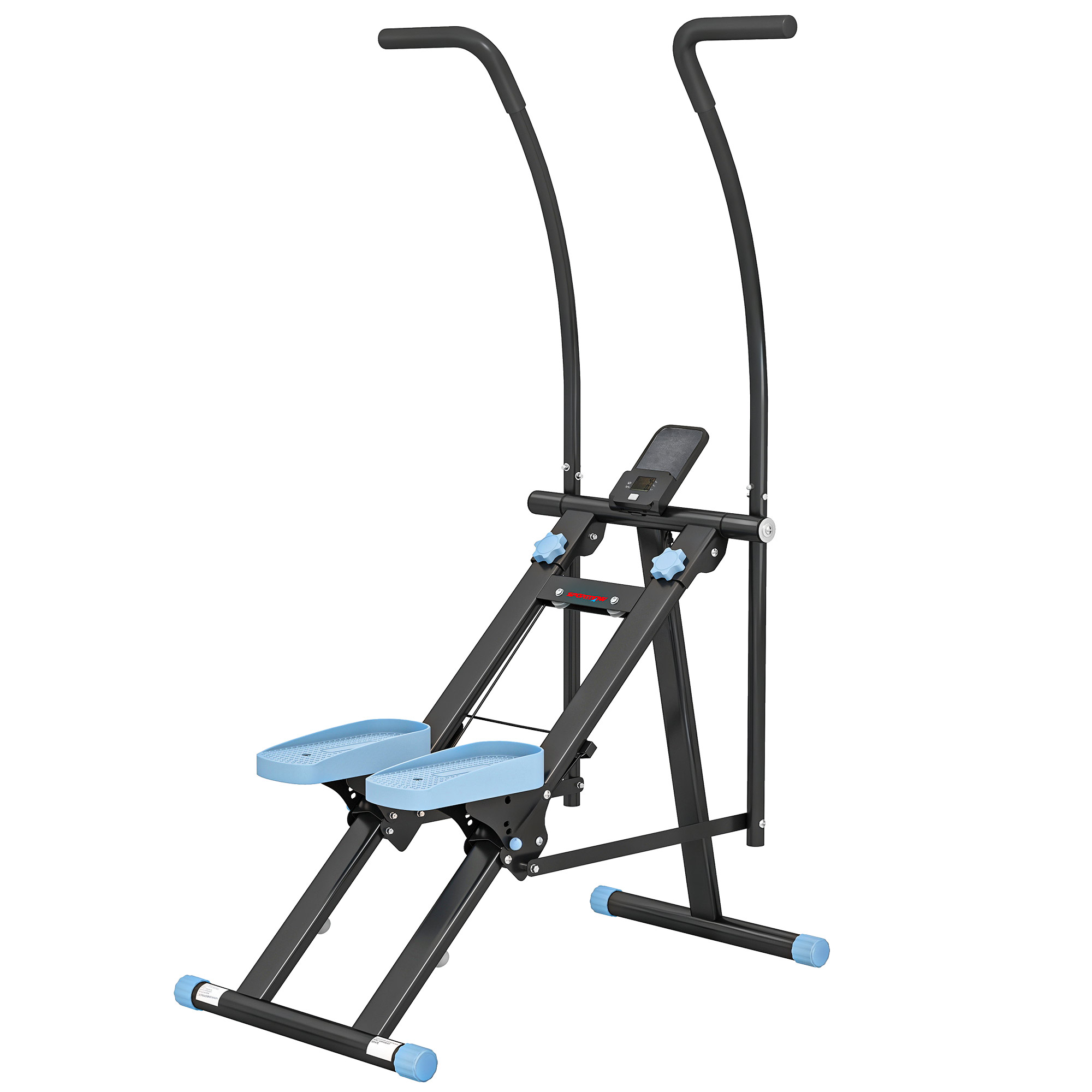 ENRITHRA Stair Stepper for Home Gym Exercise,Vertical Climber Machine with LCD Monitor and Adjustable Pedals - Black - Life Essentials