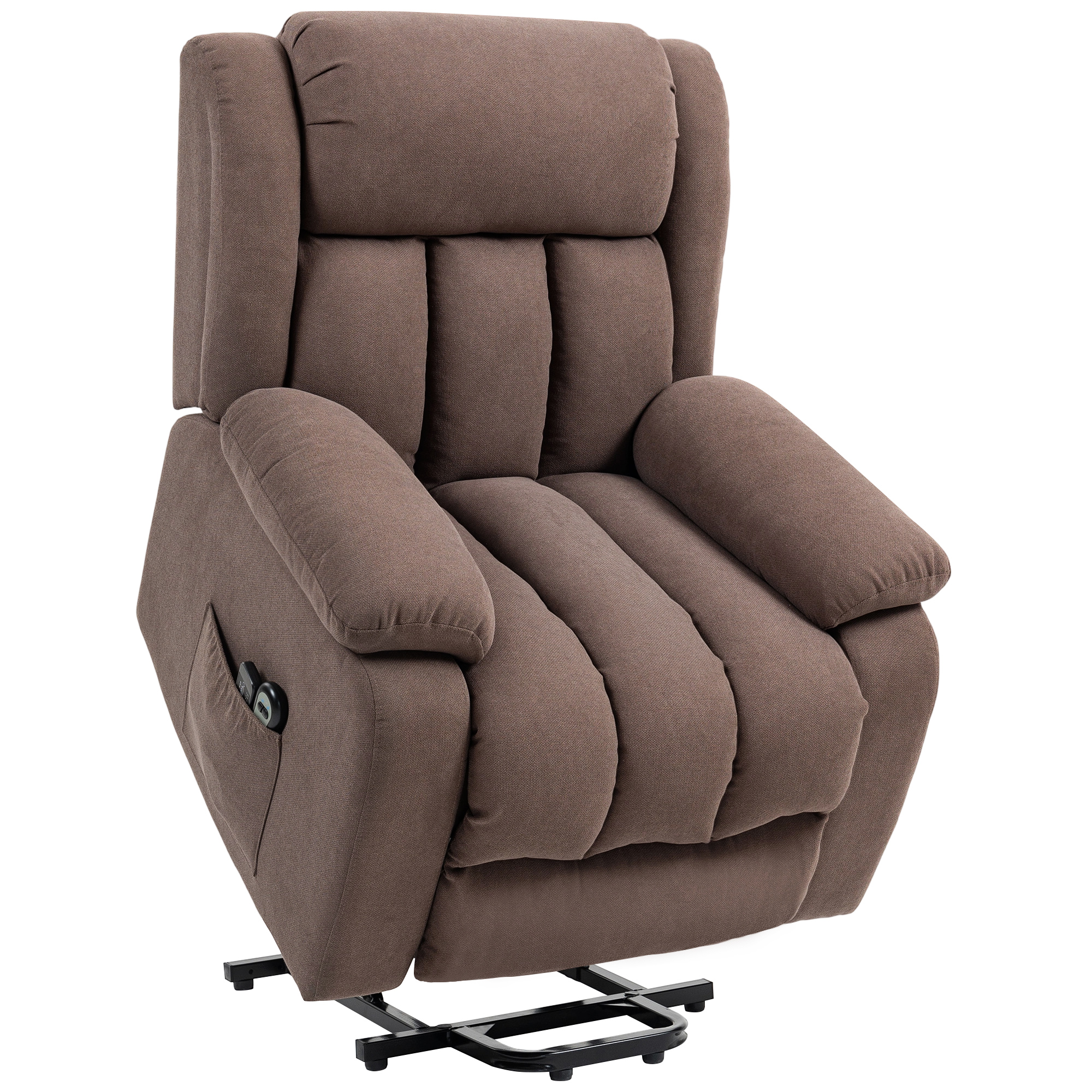 MARVEXEN Eight Point Massage Chair Electric Lift - Dark Brown - Life Essentials