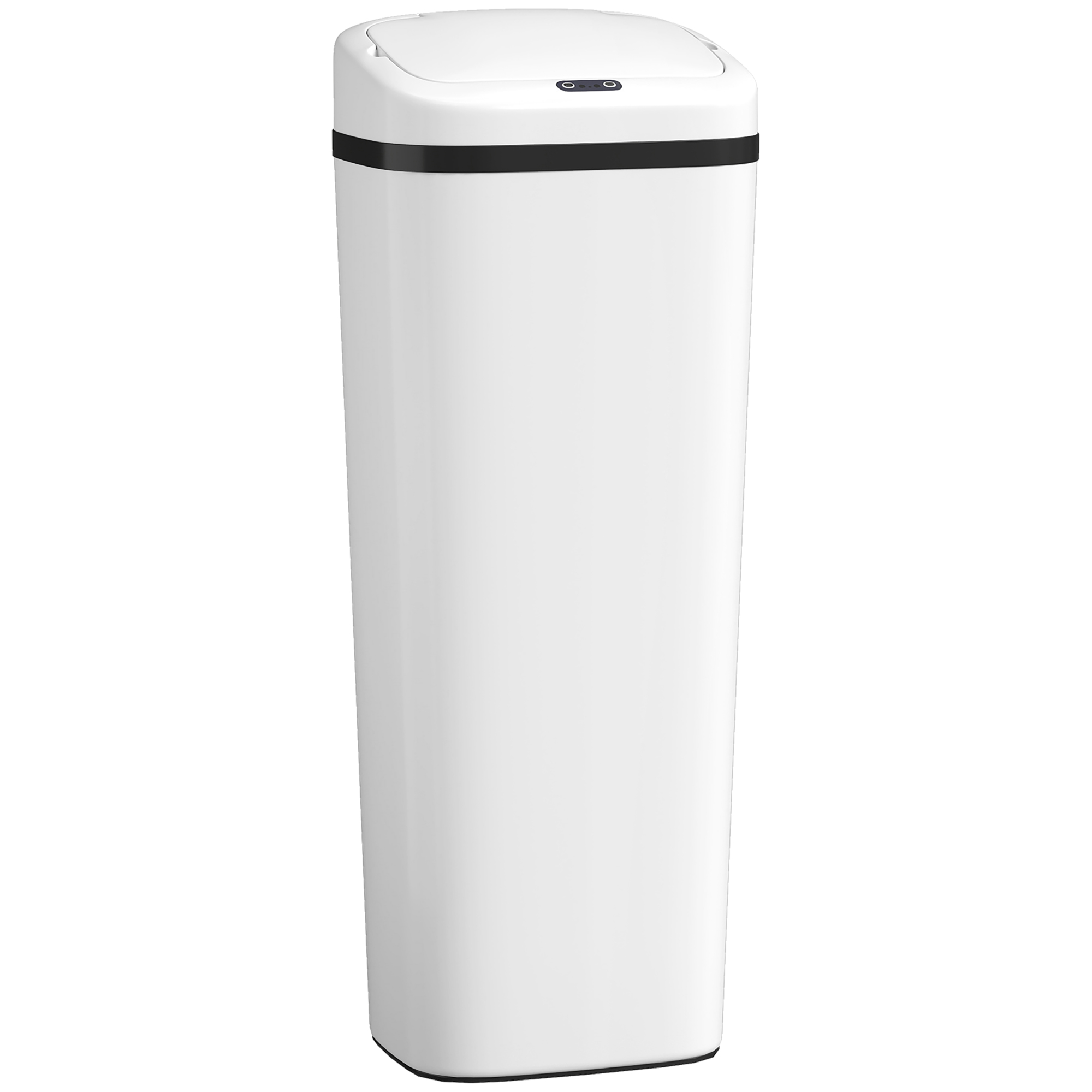 GLENWICK 50L Stainless Steel Sensor Bin - White - Life Essentials