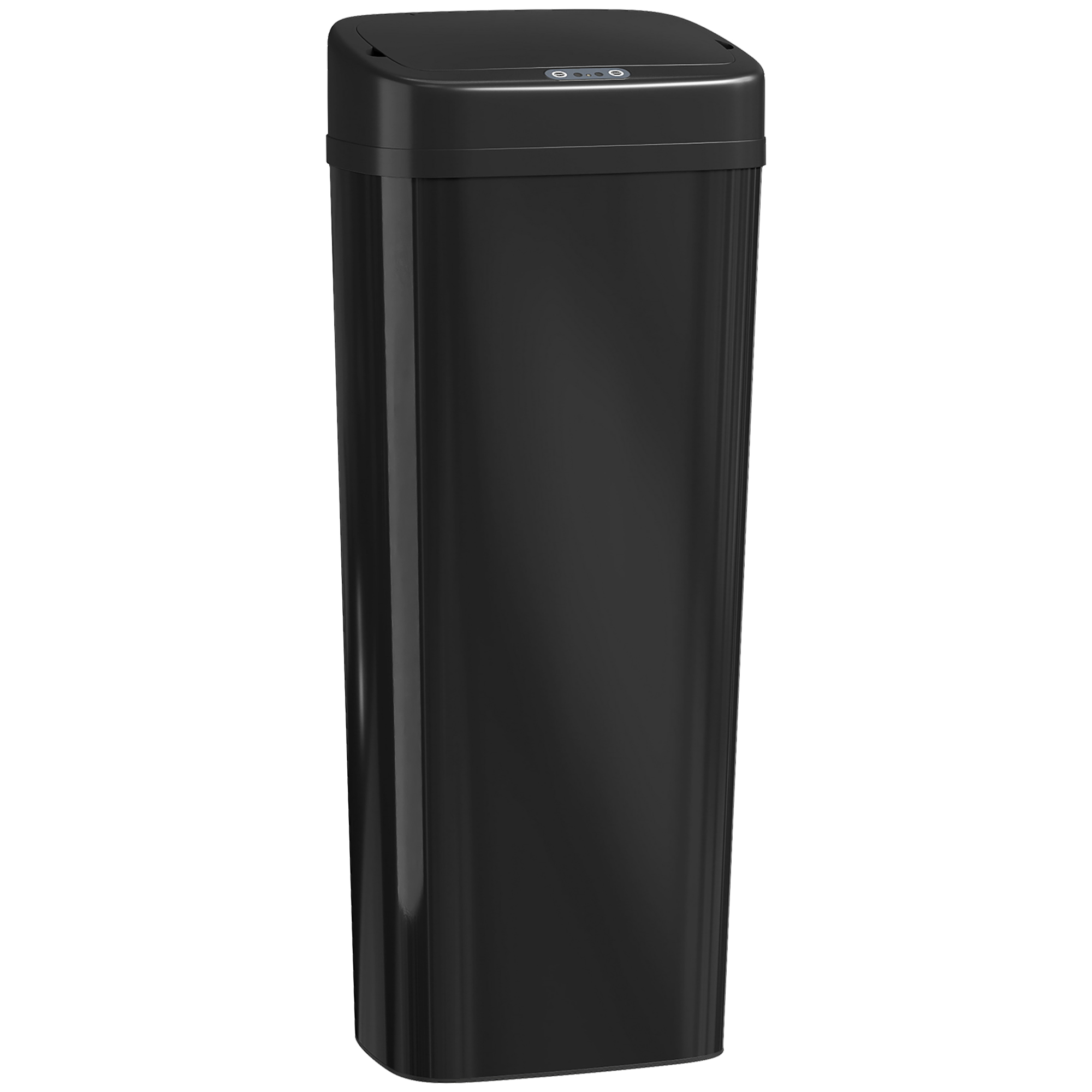 GLENWICK 50L Stainless Steel Sensor Bin - Black - Life Essentials