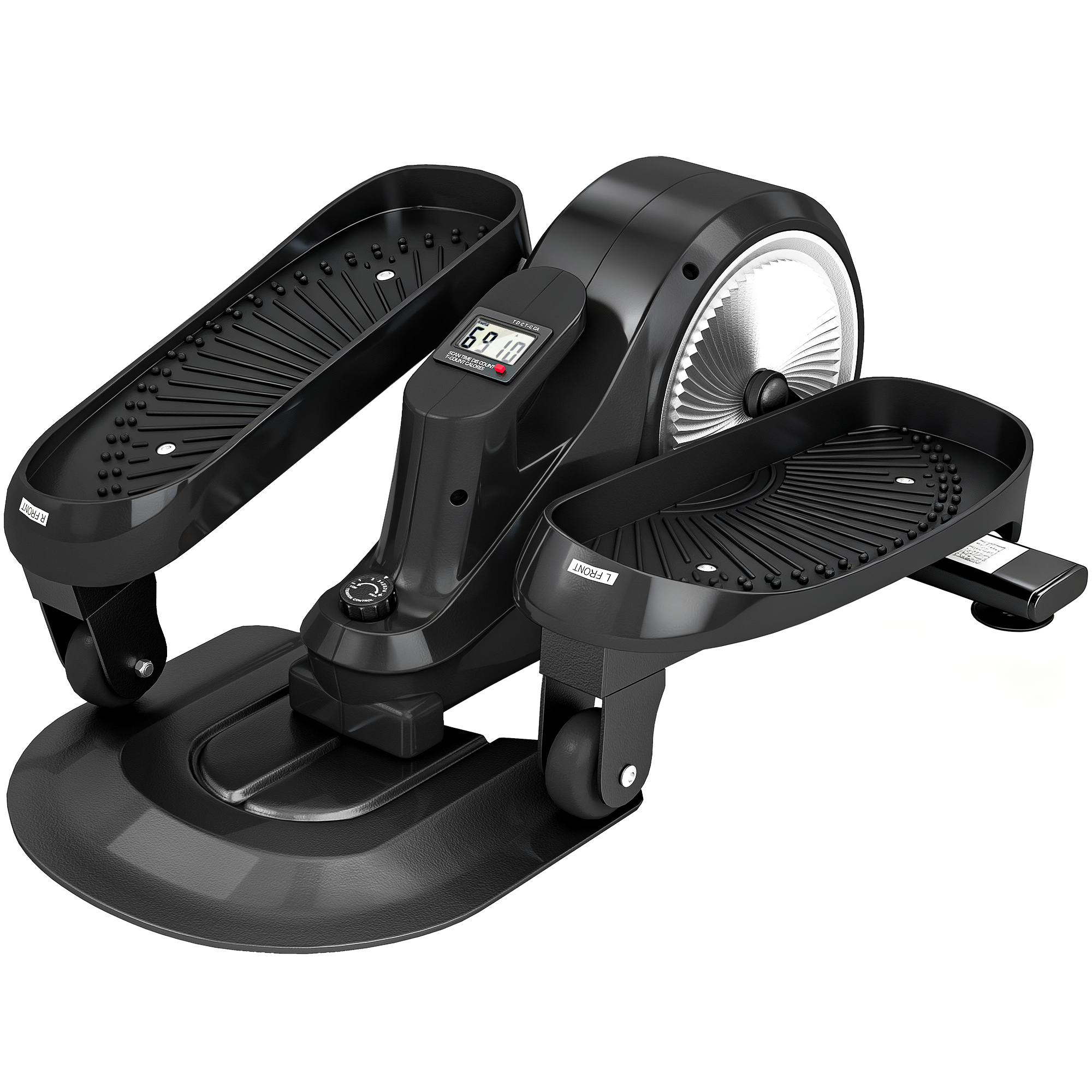 GRESDEN Under Desk Elliptical Machine with LCD - Black - Life Essentials