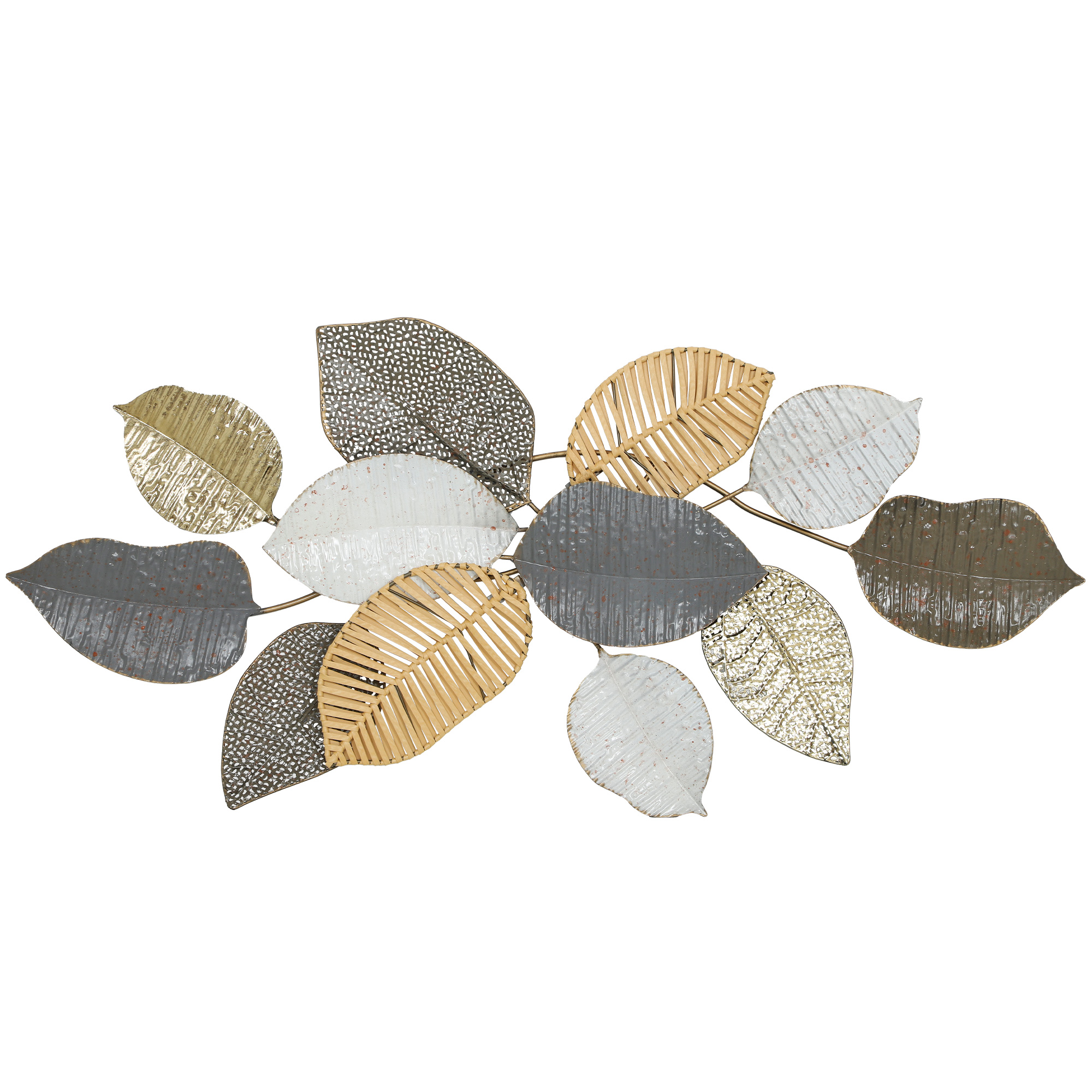 AYLSFORD Modern Metal Leaf Wall Art Decor - Bronze - Life Essentials