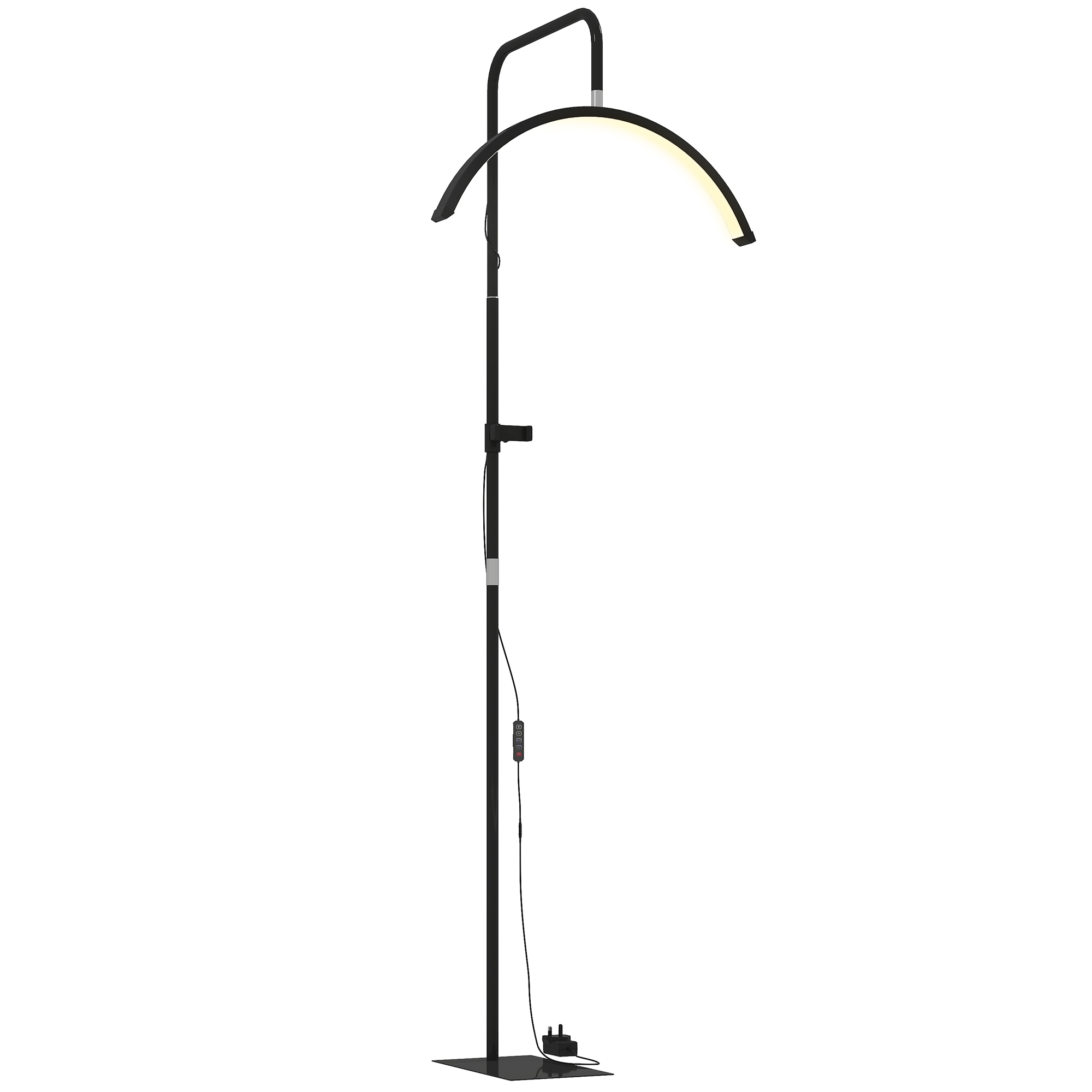 QUARNDEN Half Moon Lash Light Floor Lamp - Black - Life Essentials