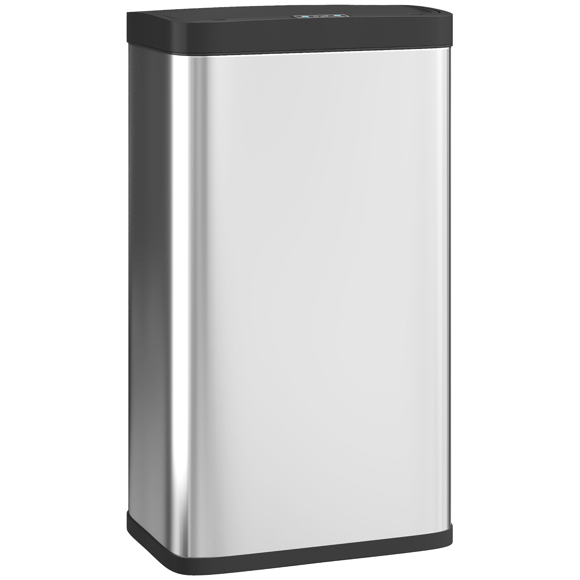 WYBORN 45L Stainless Steel Sensor Bin - Silver - Life Essentials