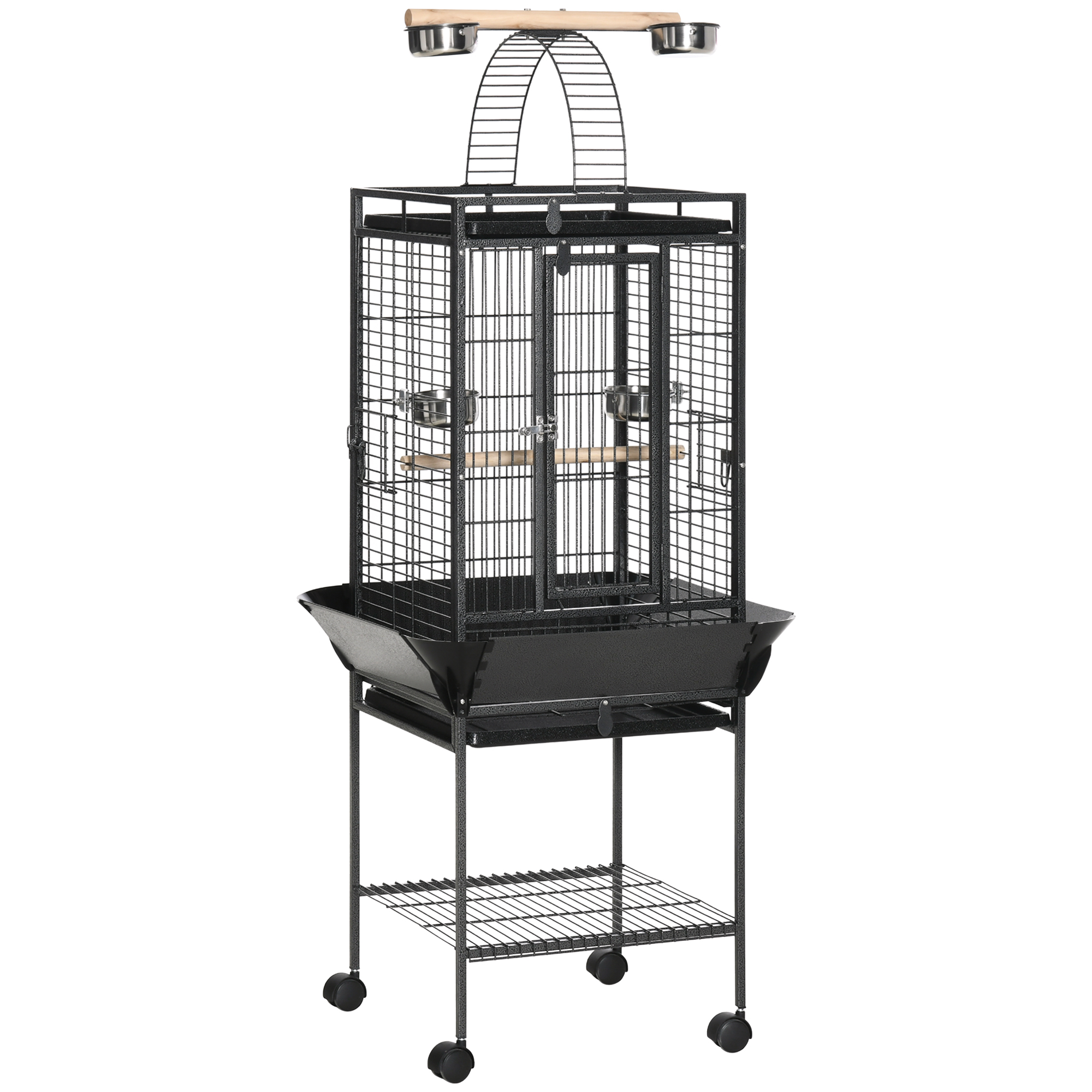 MARIX Steel Parrot Bird Cage - Grey - Life Essentials