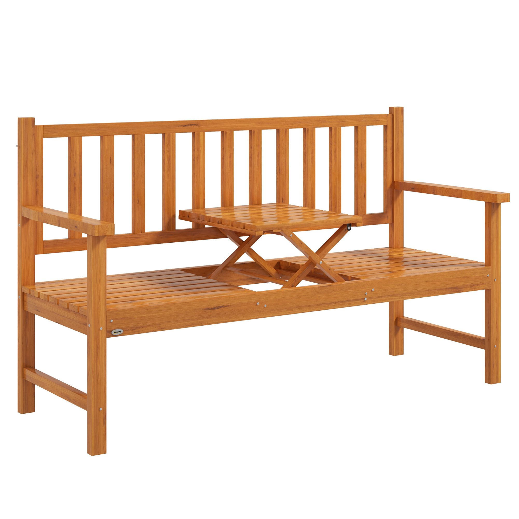 SERION Wooden Wooden Garden Bench - Medium Wood - Life Essentials