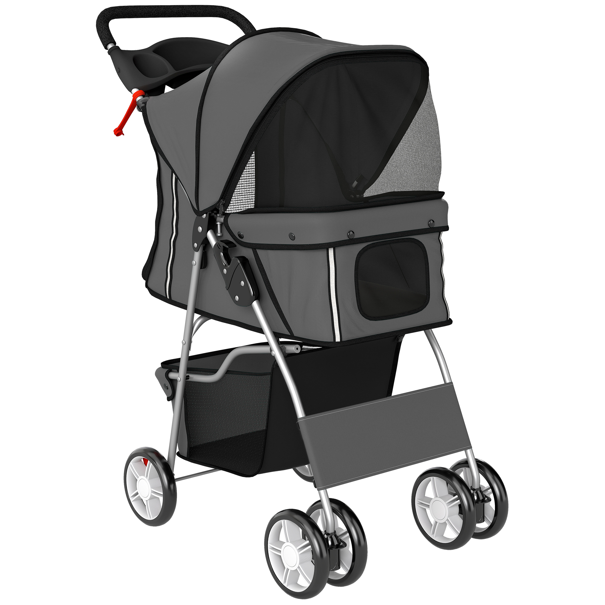 NOIORE Metal Pet Stroller - Dark Grey - Life Essentials