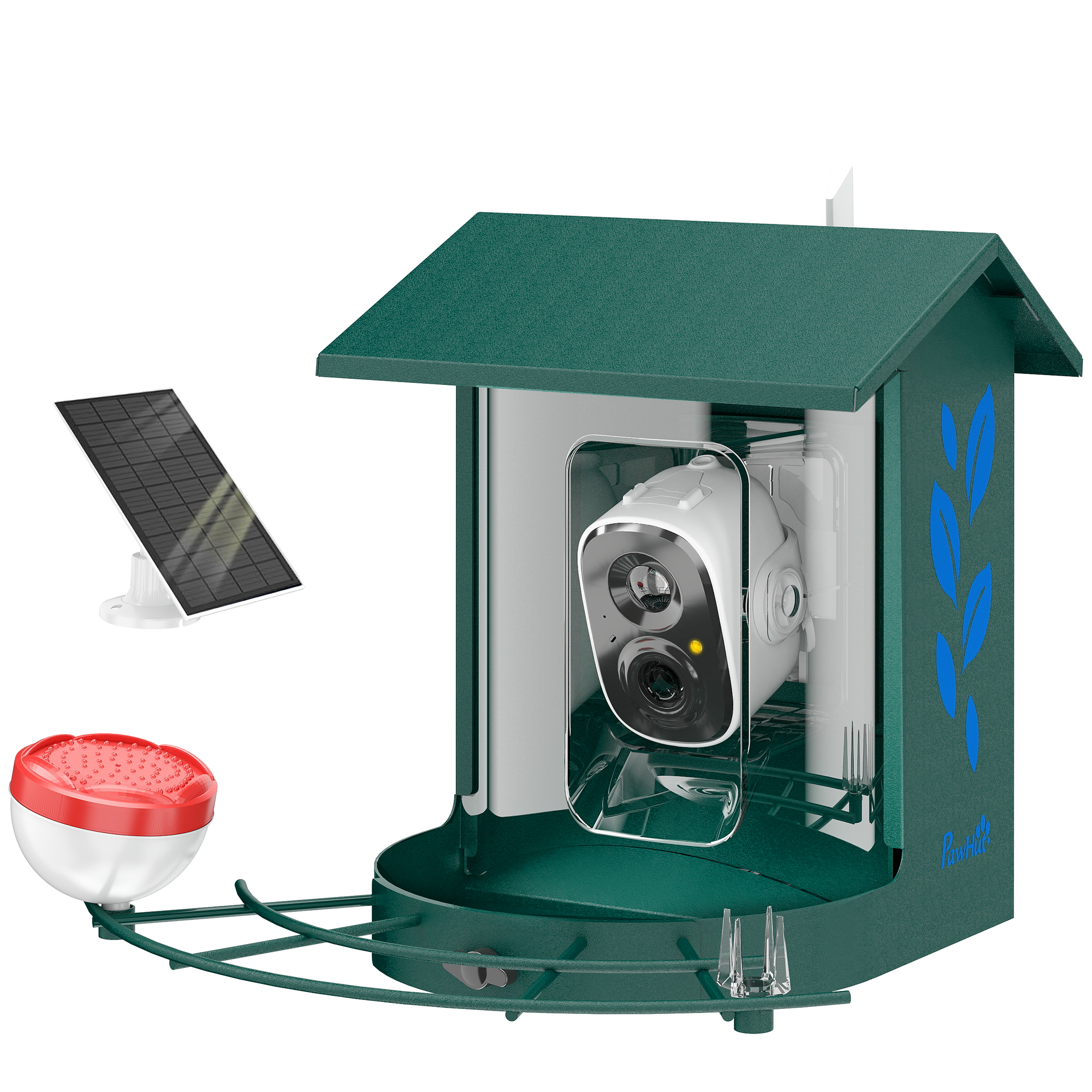 MARAUX ABS Smart Bird Feeder - Green - Life Essentials