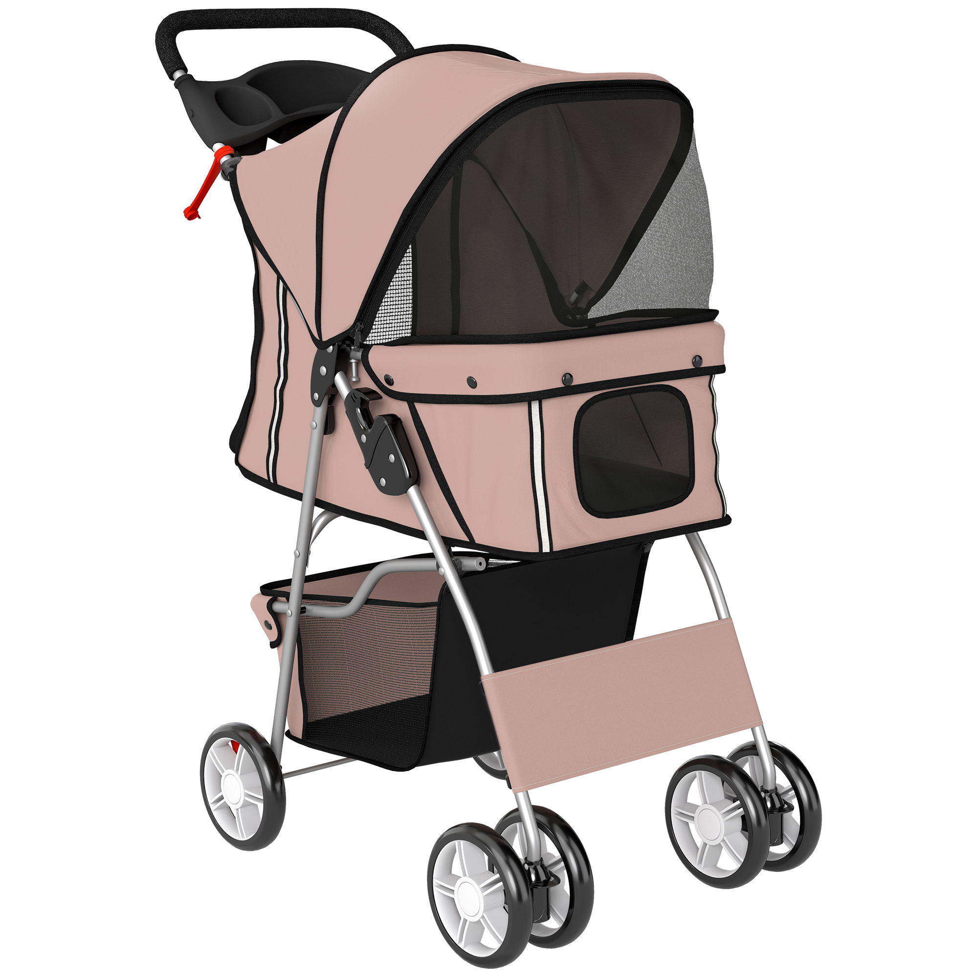 NOIORE Metal Pet Stroller - Brown - Life Essentials