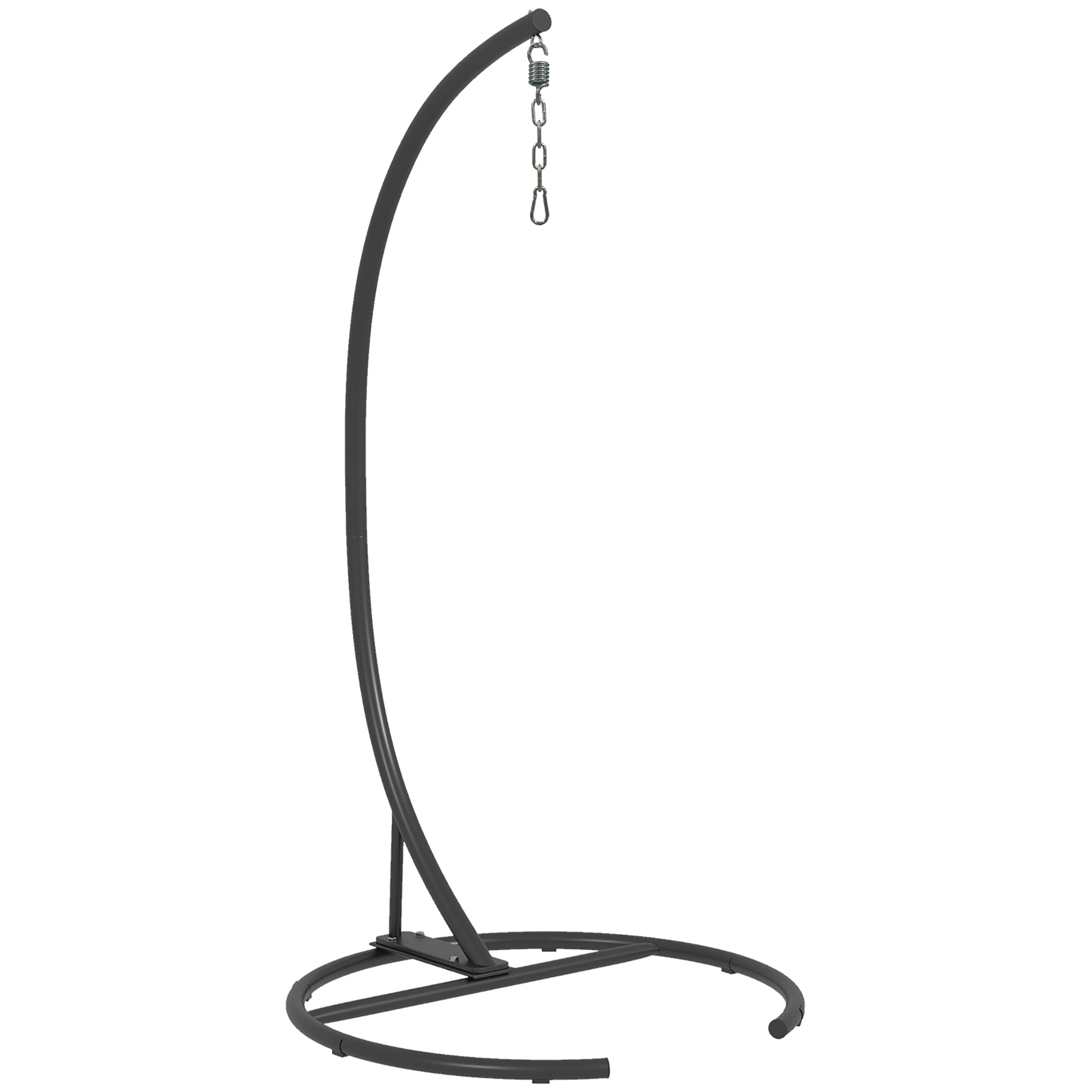 VALARI Steel Hammock Chair Stand - Black - Life Essentials