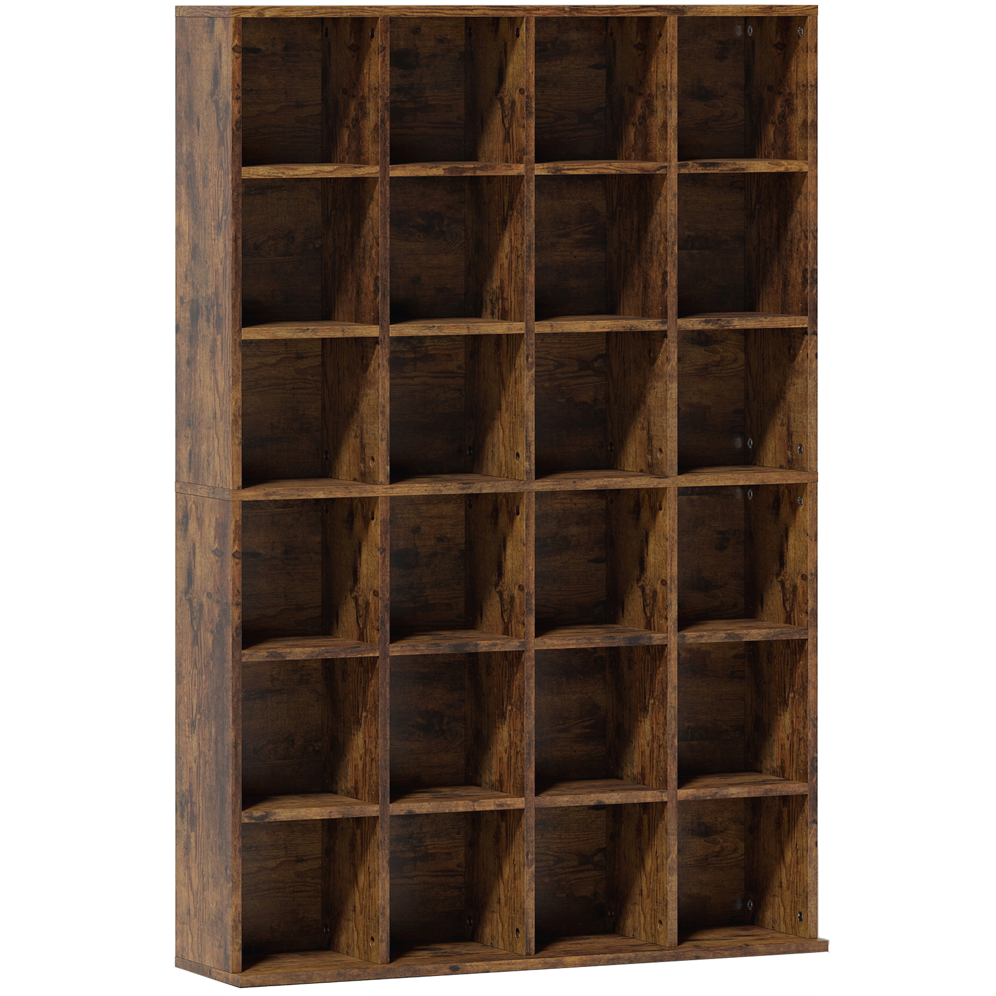 MIRAEN Wooden CD Storage Unit - Brown - Life Essentials