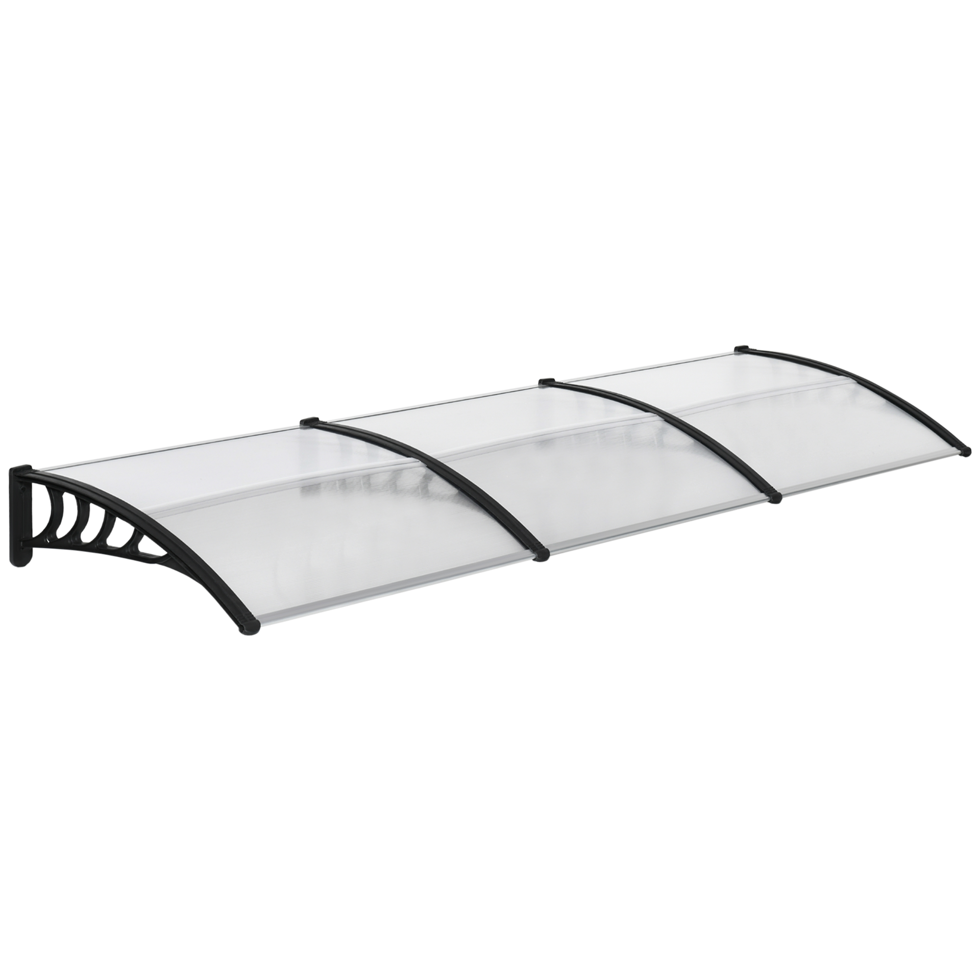 NOIARA Aluminium Door Canopy Awning - Clear - Life Essentials