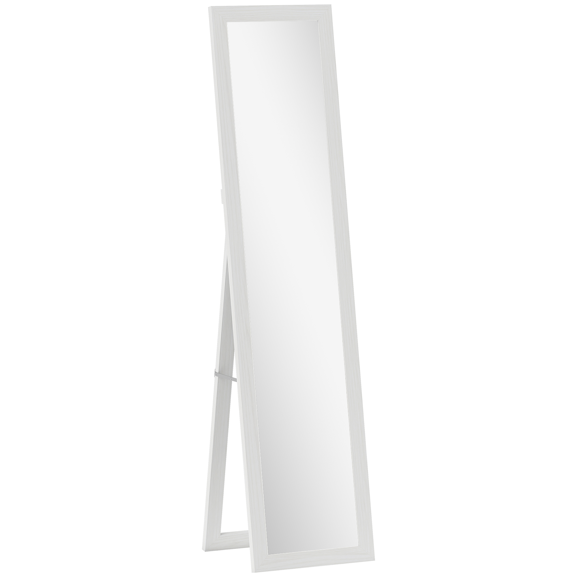 VELENA Glass Full Length Mirror - White - Life Essentials