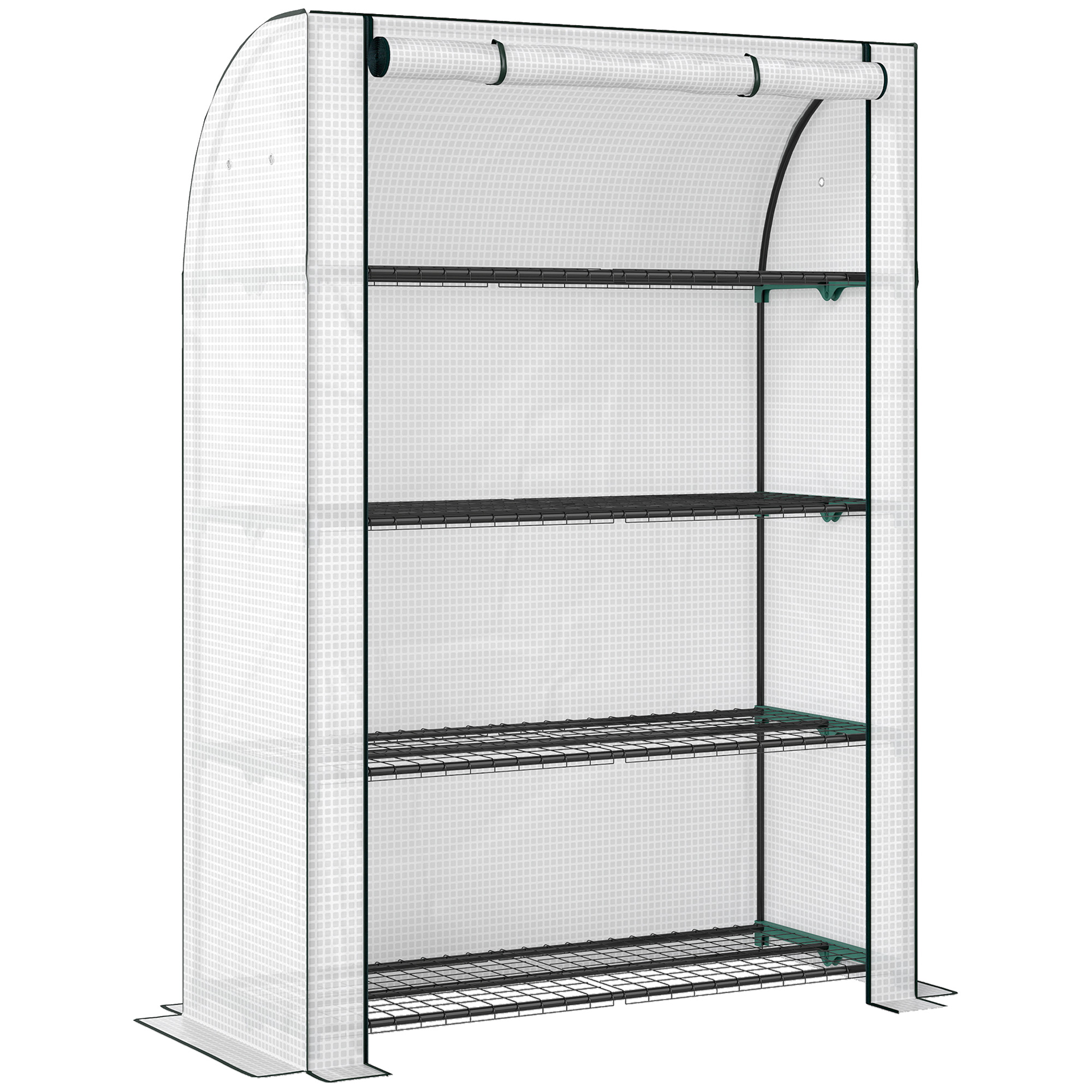 CARAUX PE Mini Greenhouse - White - Life Essentials