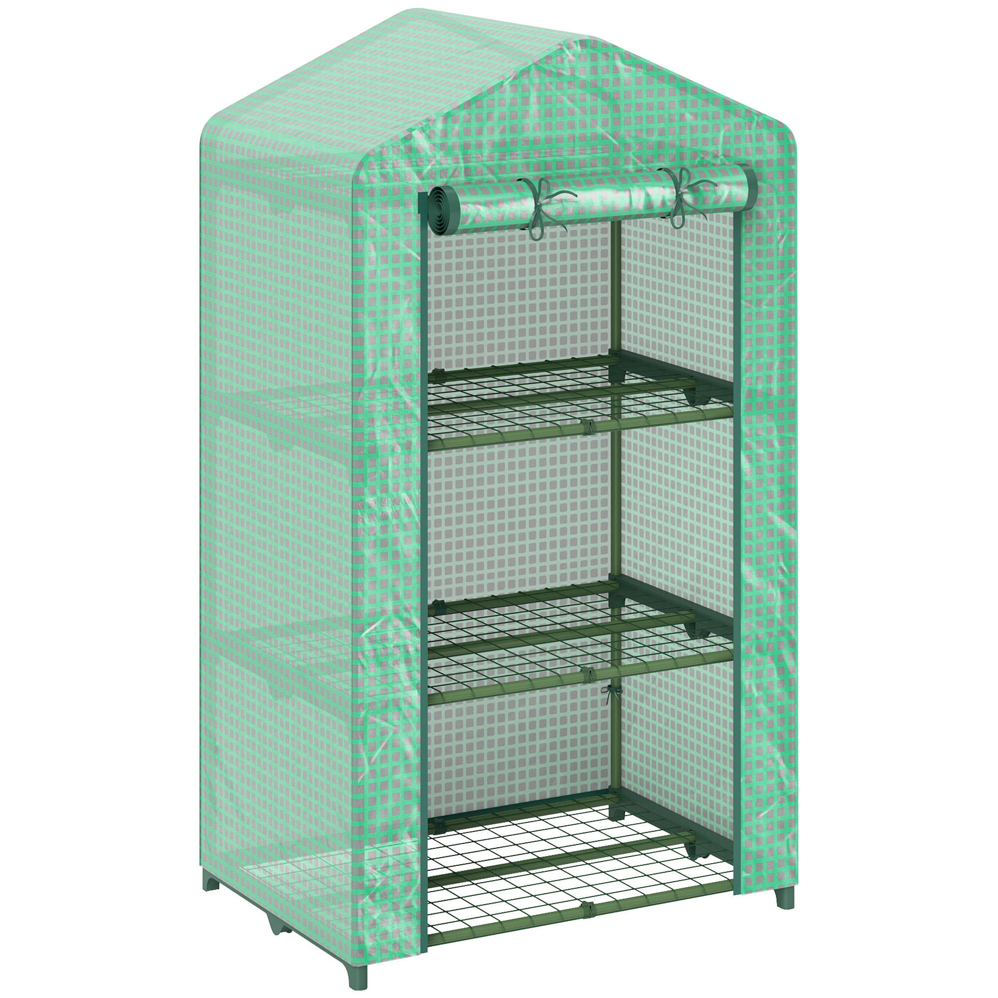 CARARA Metal Mini Greenhouse - Green - Life Essentials