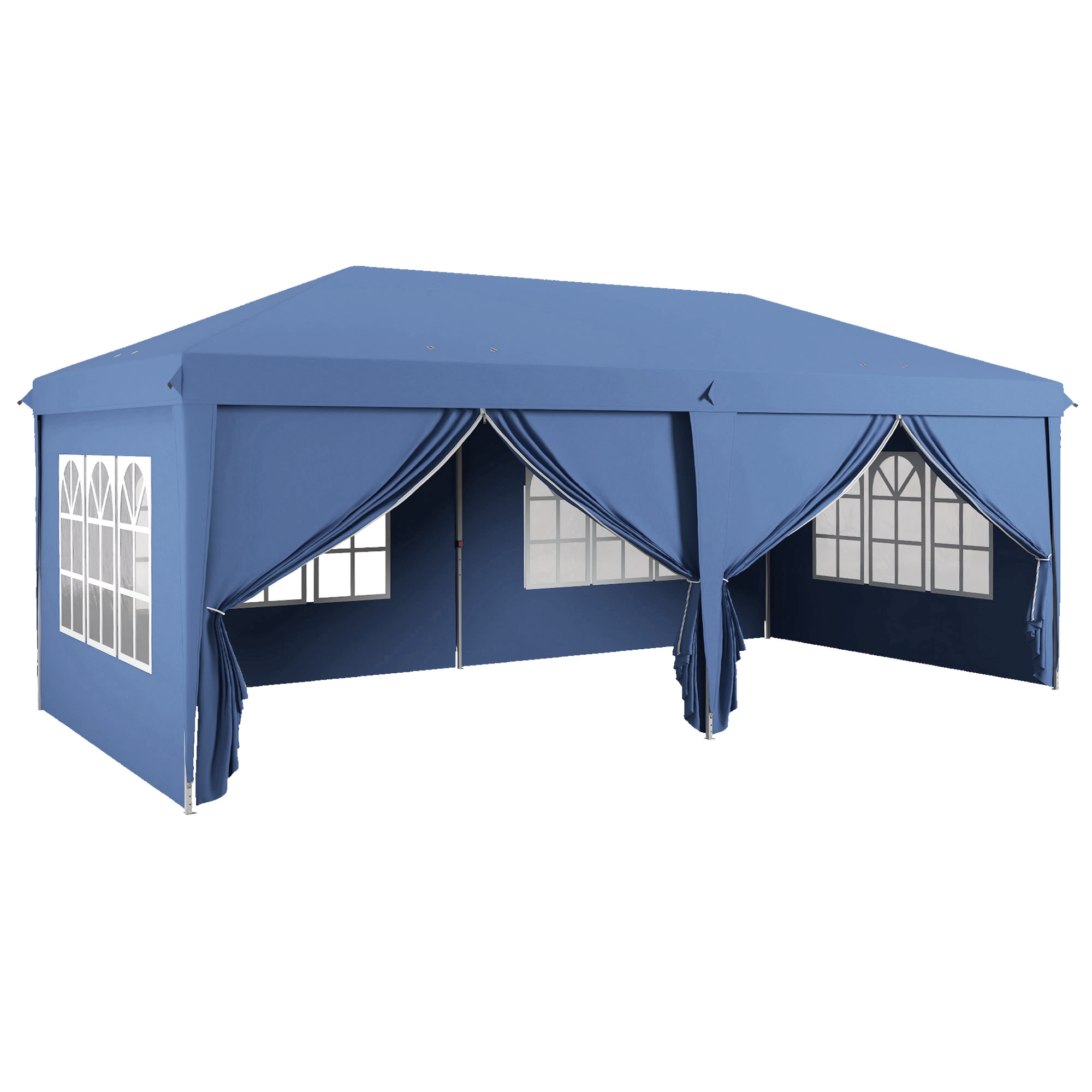VORION Fabric Pop Up Gazebo - Blue - Life Essentials