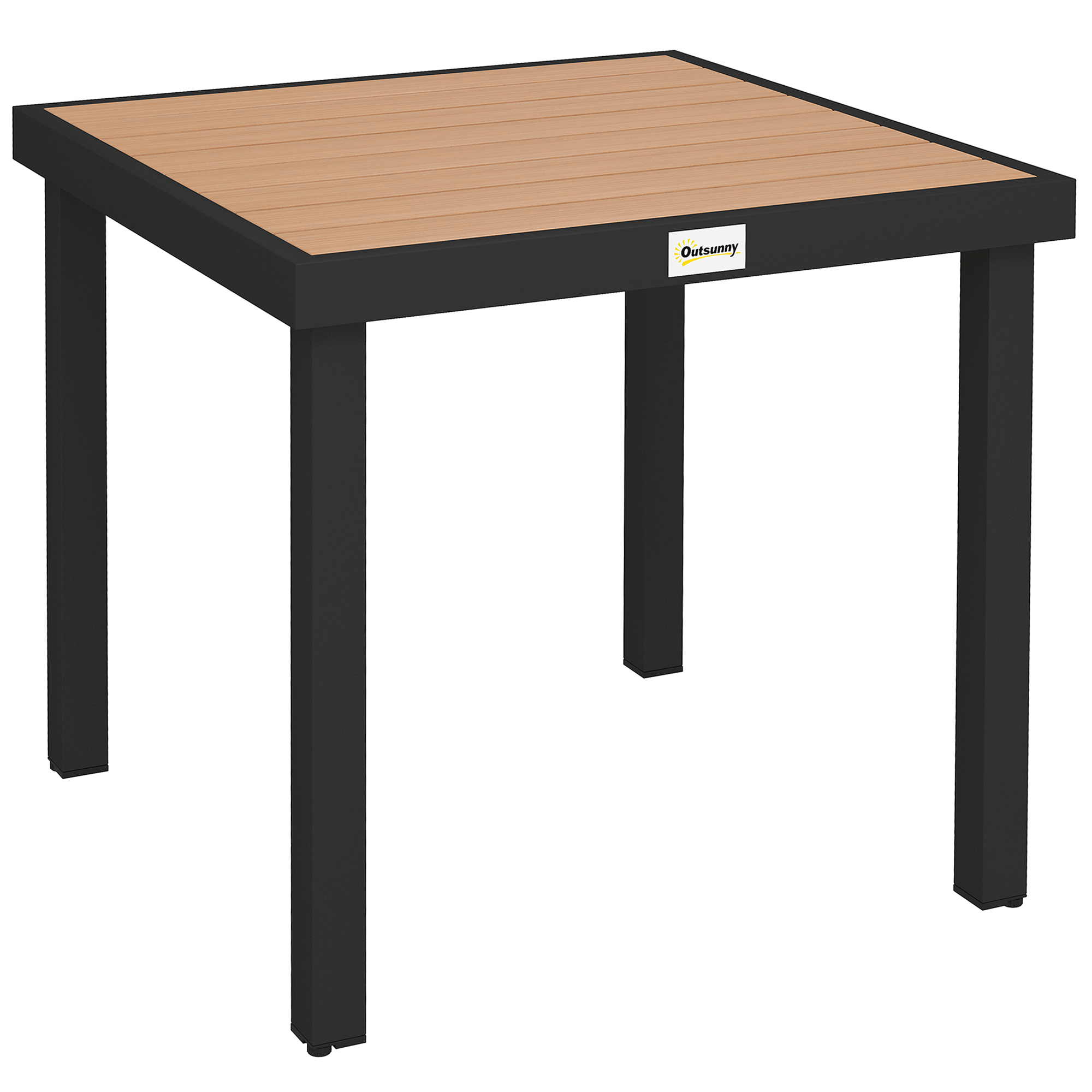 ELVENA WPC Garden Dining Table - Light Wood - Life Essentials