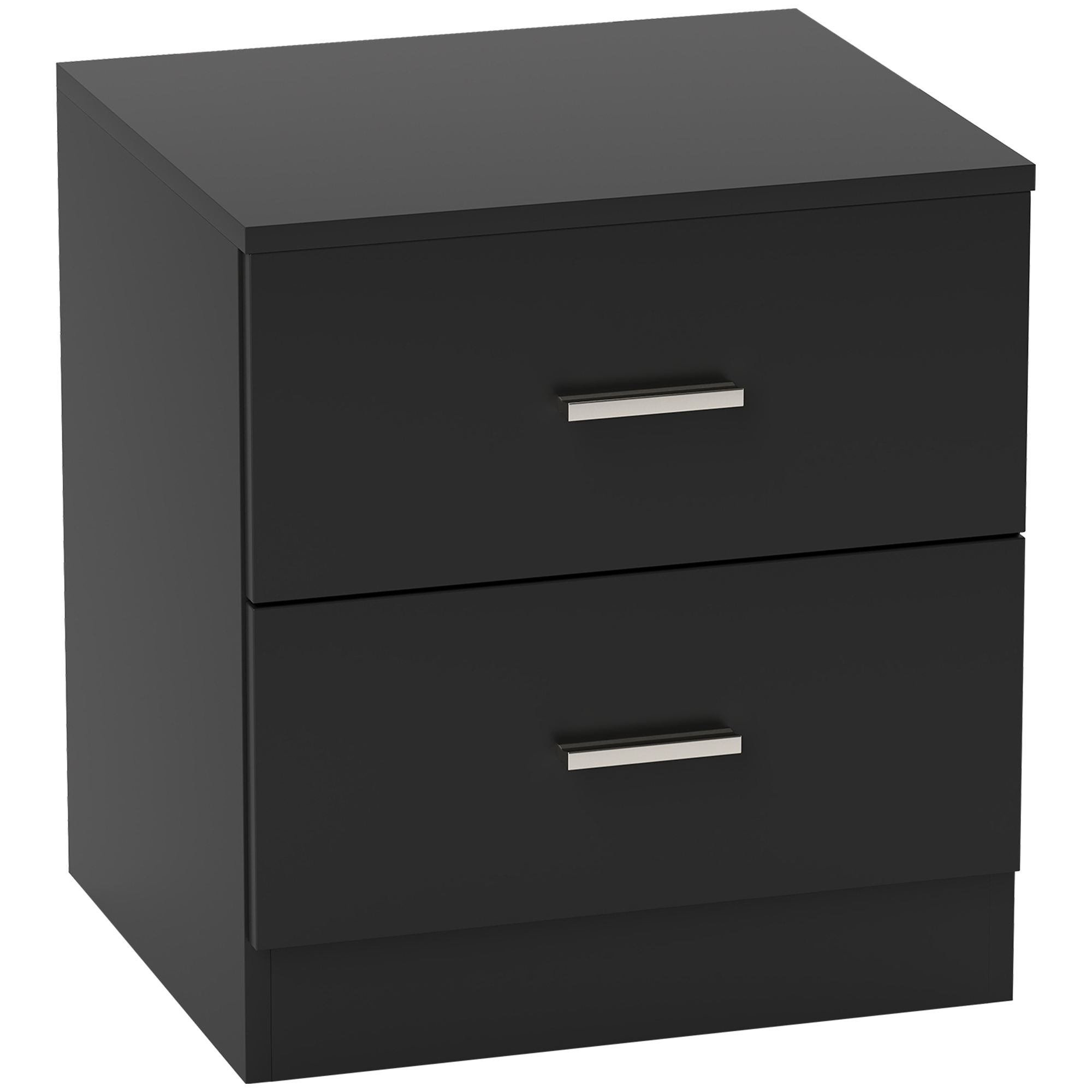 CORZEP Wooden Bedside Table - Black - Life Essentials