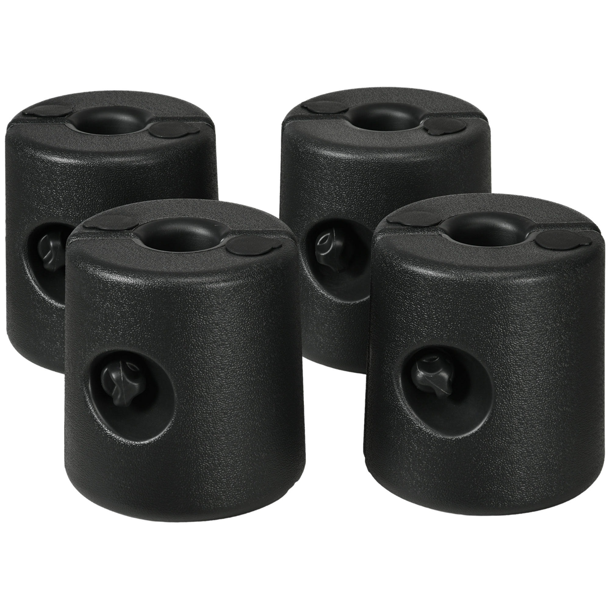 VORORA Plastic Tent Weights Set - Black - Life Essentials