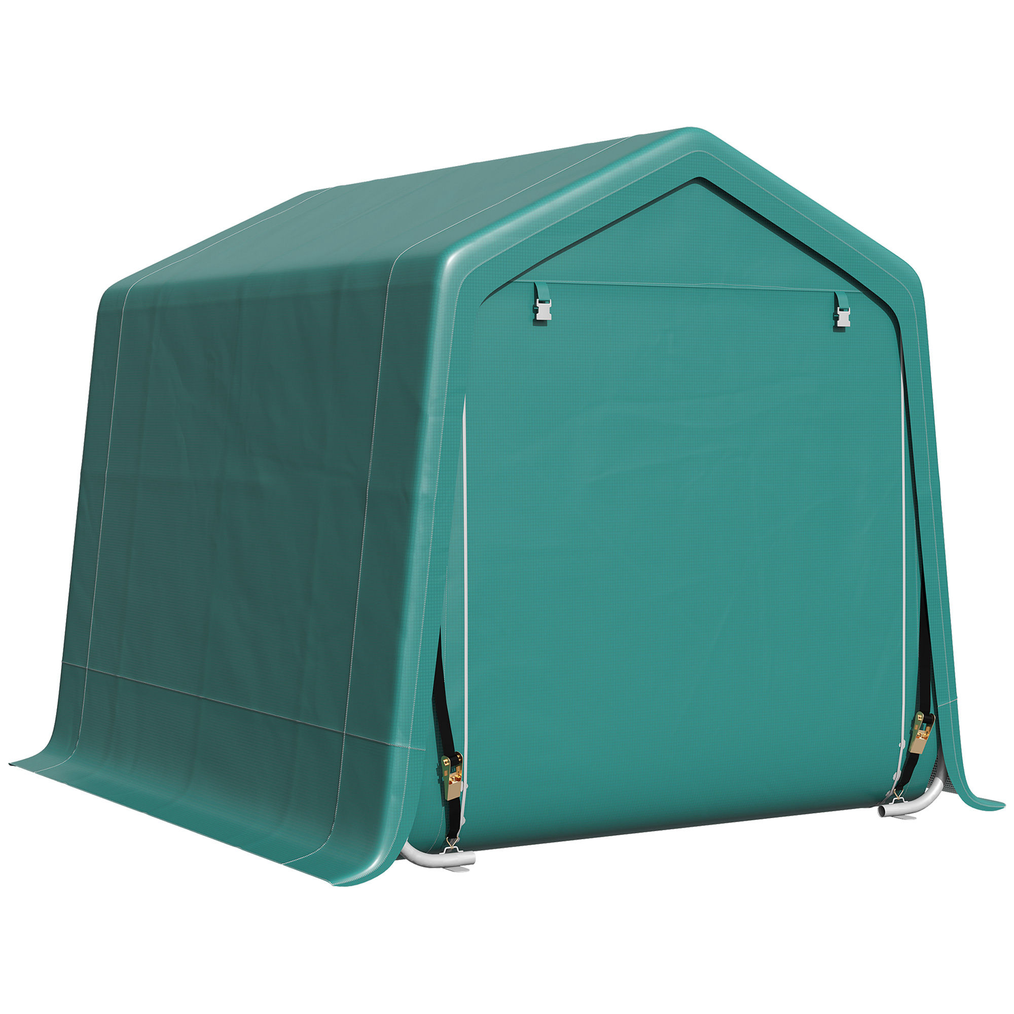 CARURE Metal Garden Storage Tent - Green - Life Essentials