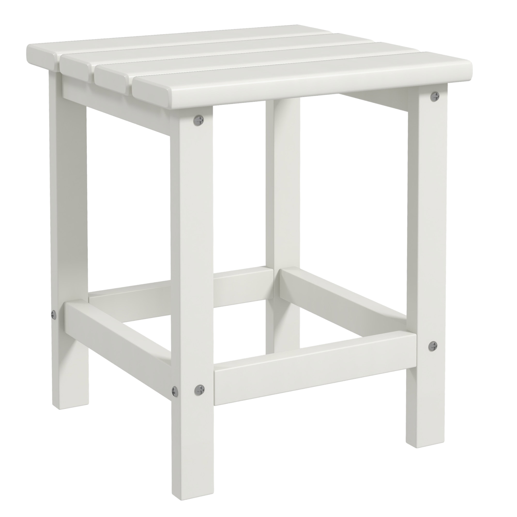 ELVARA Wooden Outdoor Coffee Table - White - Life Essentials