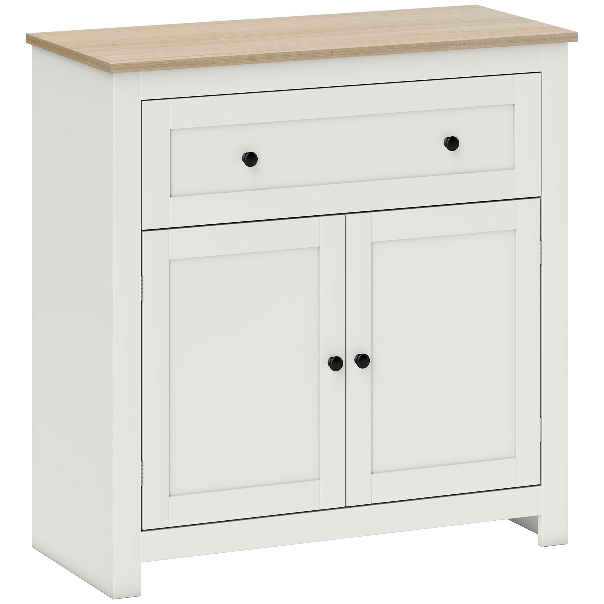 NOVELI Wooden Sideboard Cabinet - Cream - Life Essentials