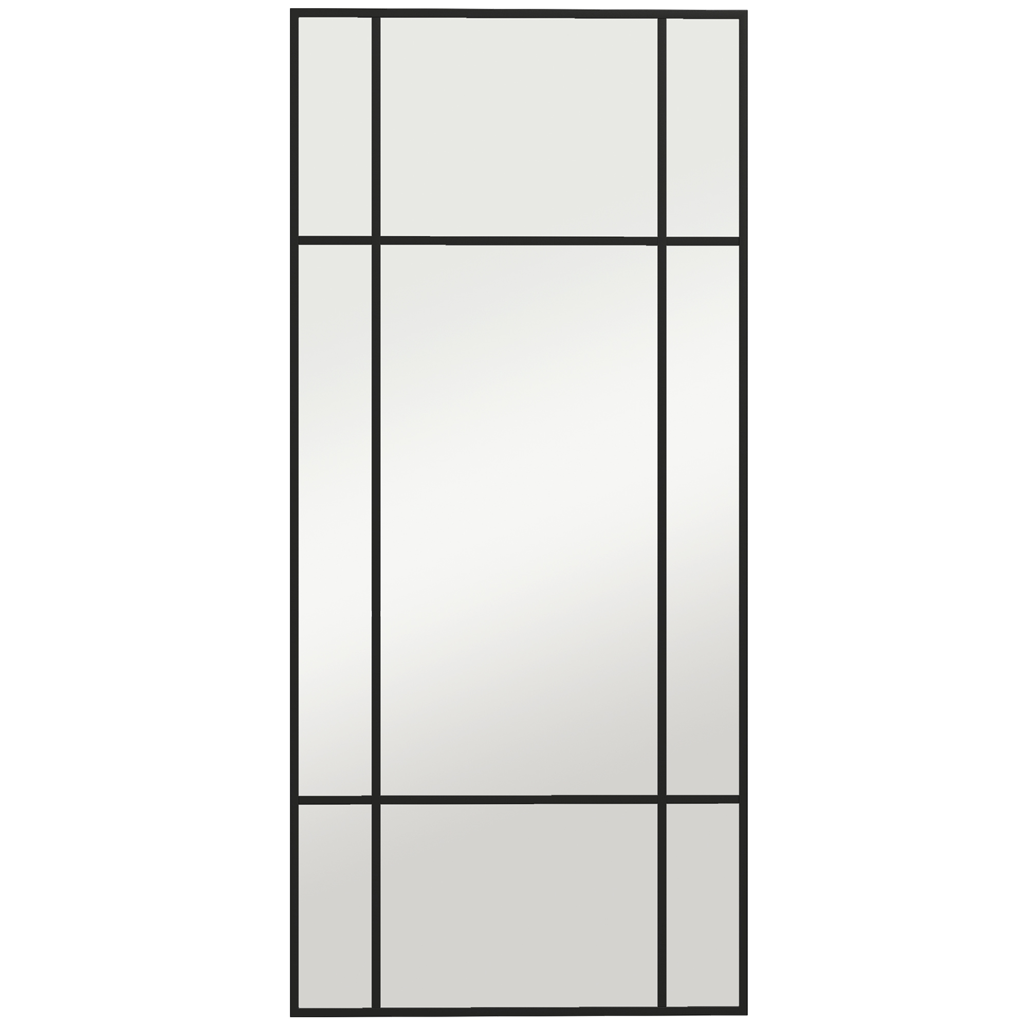 LUXGAL Metal Grid Wall Mirror - Black - Life Essentials