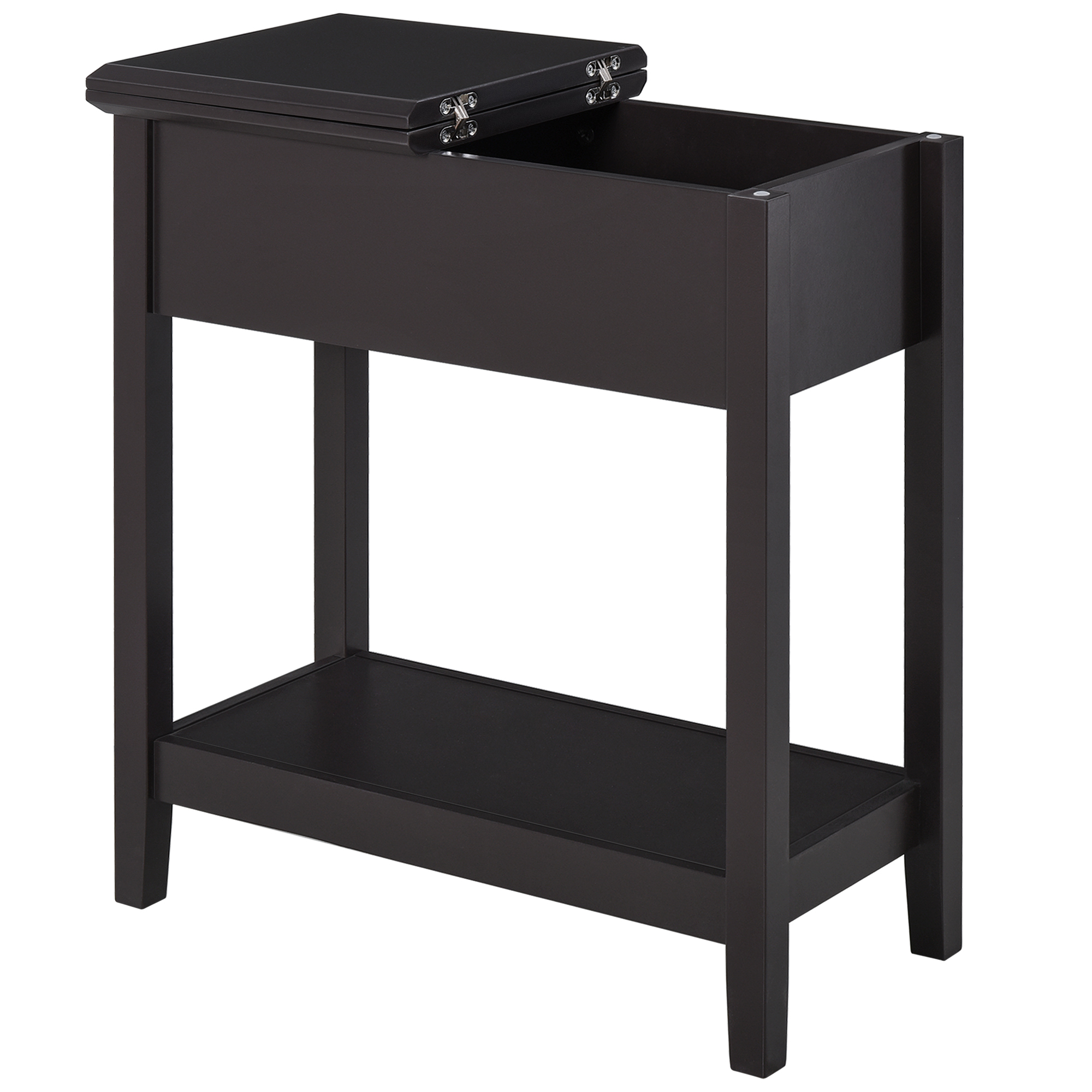 LUXON Wooden Side Table - Medium Wood - Life Essentials