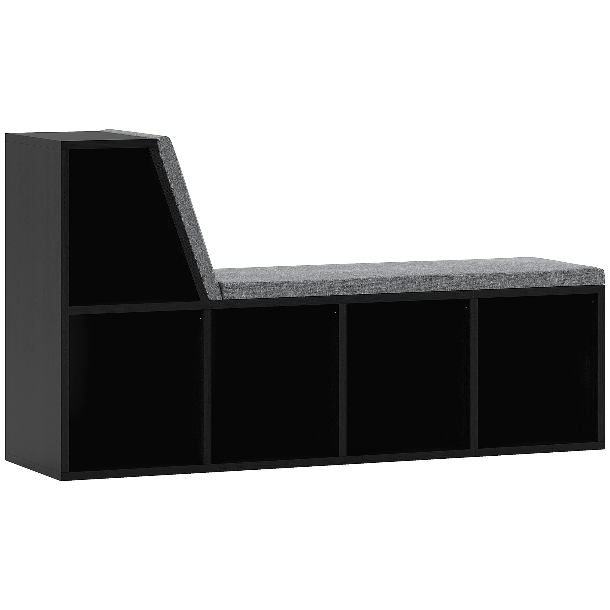 LUXIA Wooden Tier Bookcase - Black - Life Essentials