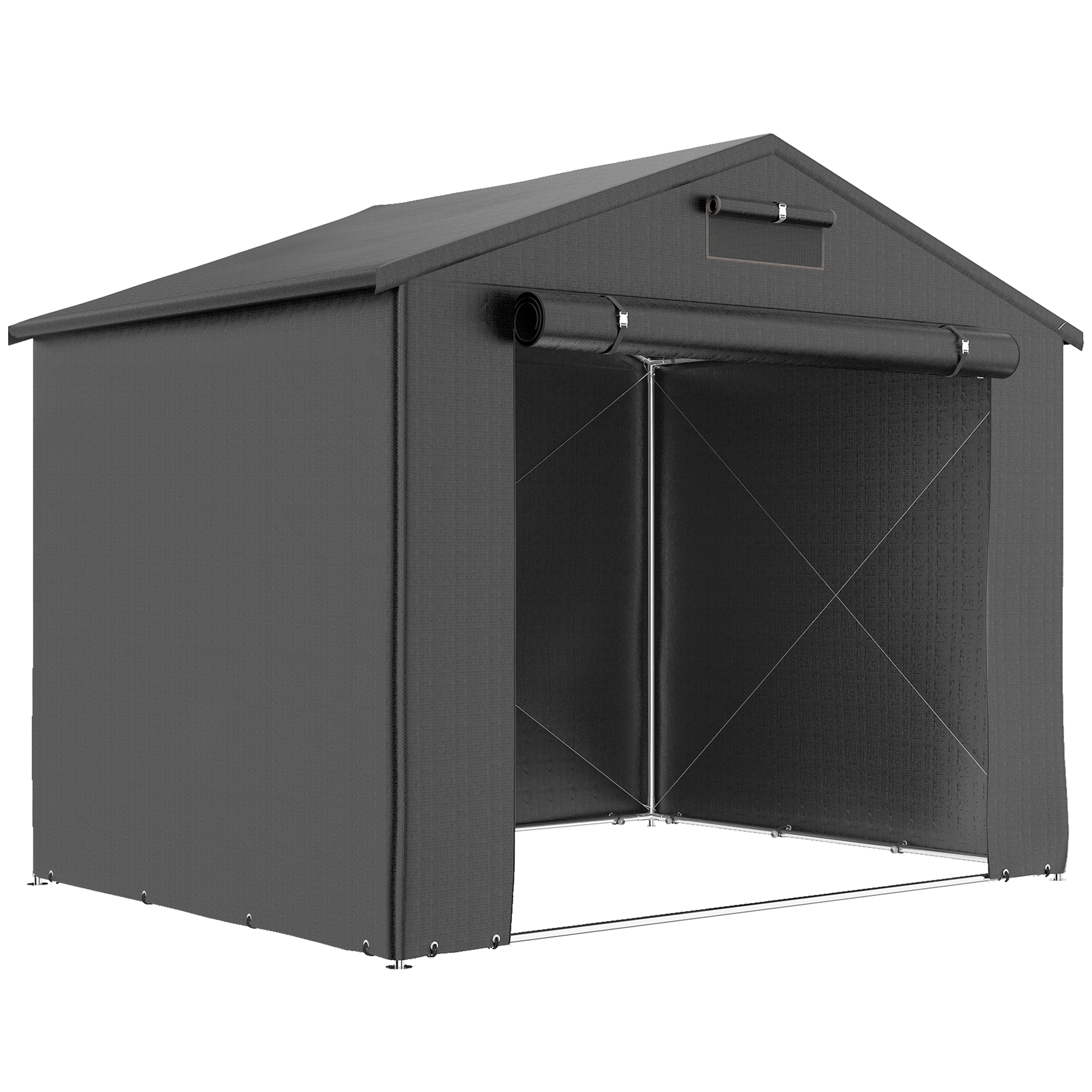 ORAIVO PE Garden Storage Tent - Dark Grey - Life Essentials