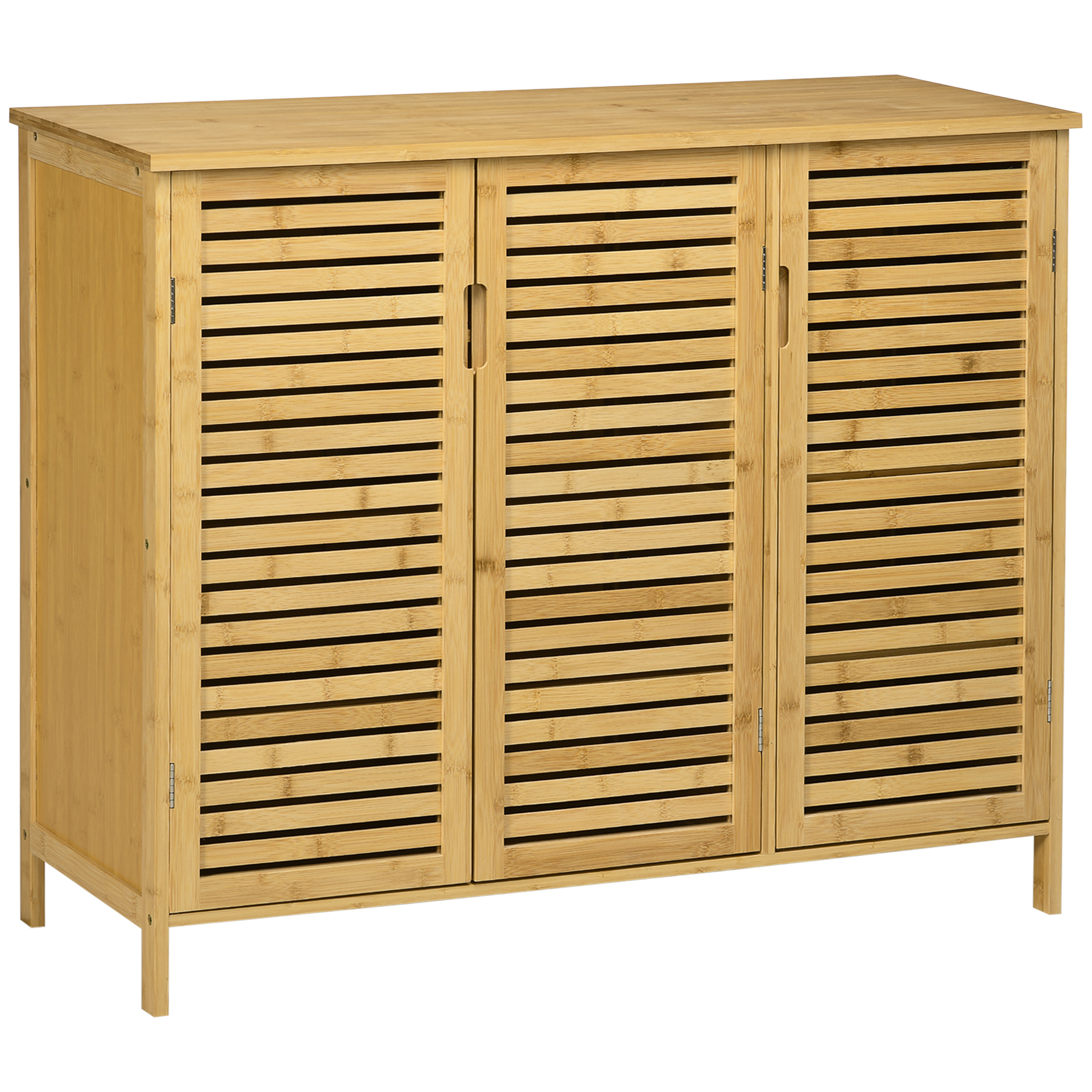 LUXELI Bamboo Shoe Storage Cabinet - Natural - Life Essentials