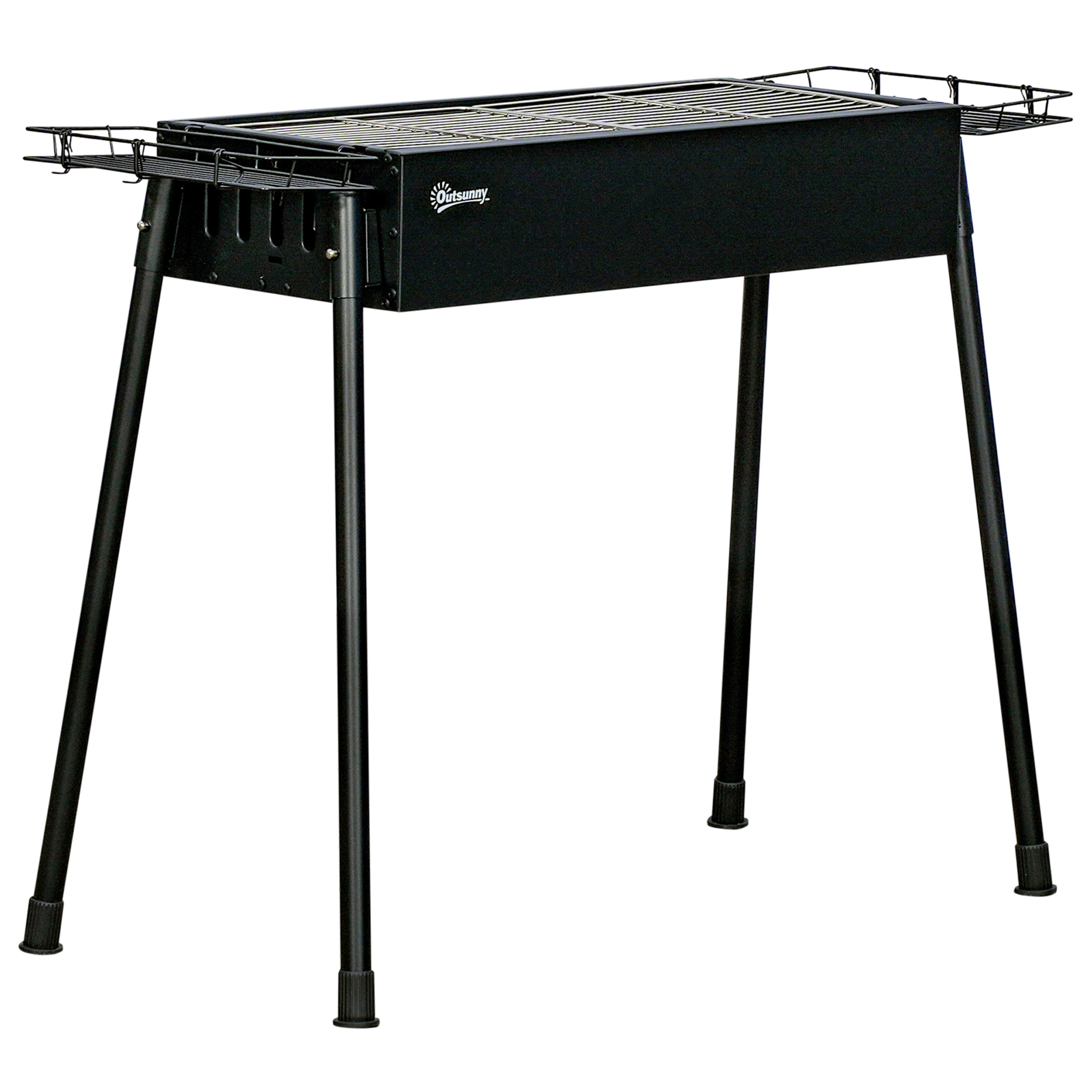 CARVIA Metal Charcoal BBQ Grill - Black - Life Essentials