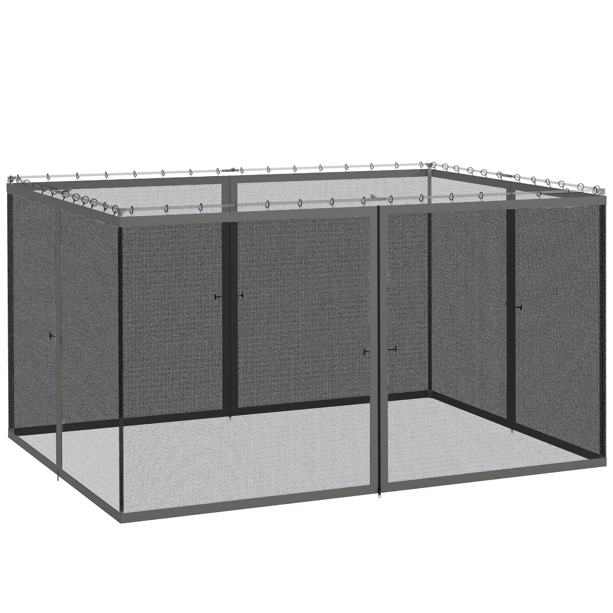 ELVIX Nylon Gazebo Sidewall Netting - Dark Grey - Life Essentials
