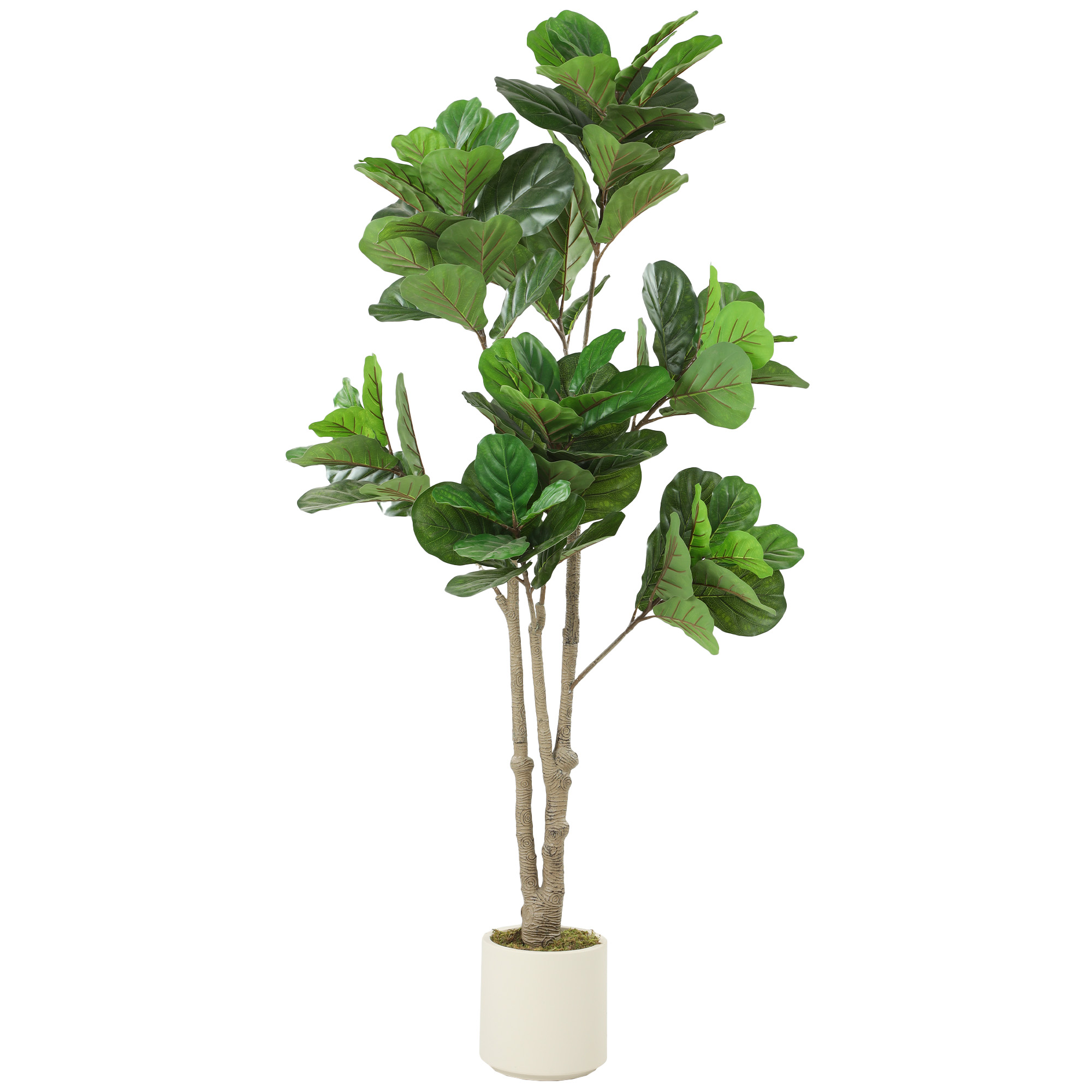 MONORA PEVA Artificial Fiddle Leaf Fig Tree - Green - Life Essentials