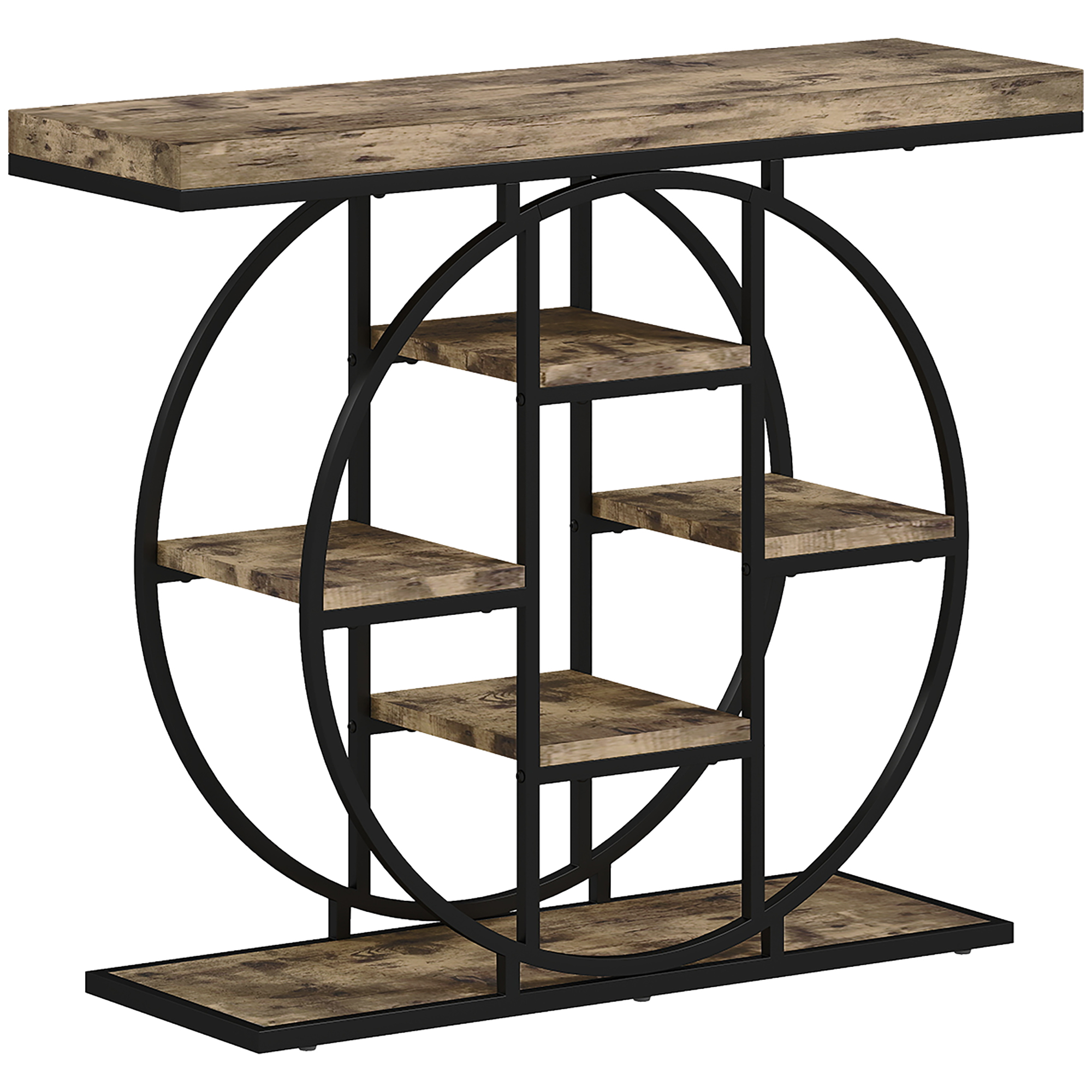 LUXARI Wooden Console Table - Brown - Life Essentials