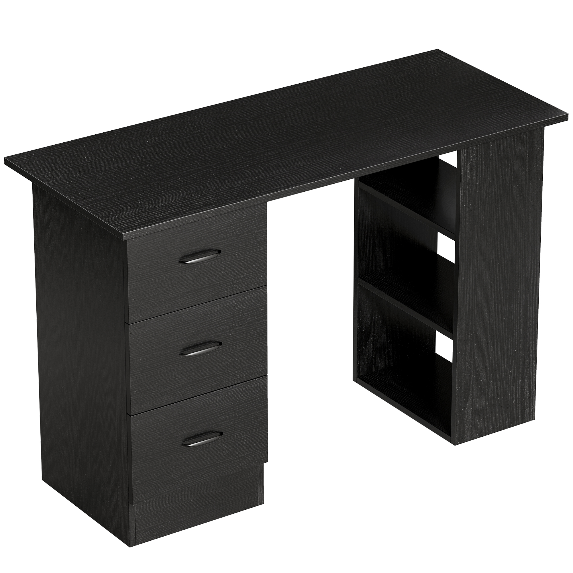 VELON Wooden Computer Desk - Black - Life Essentials