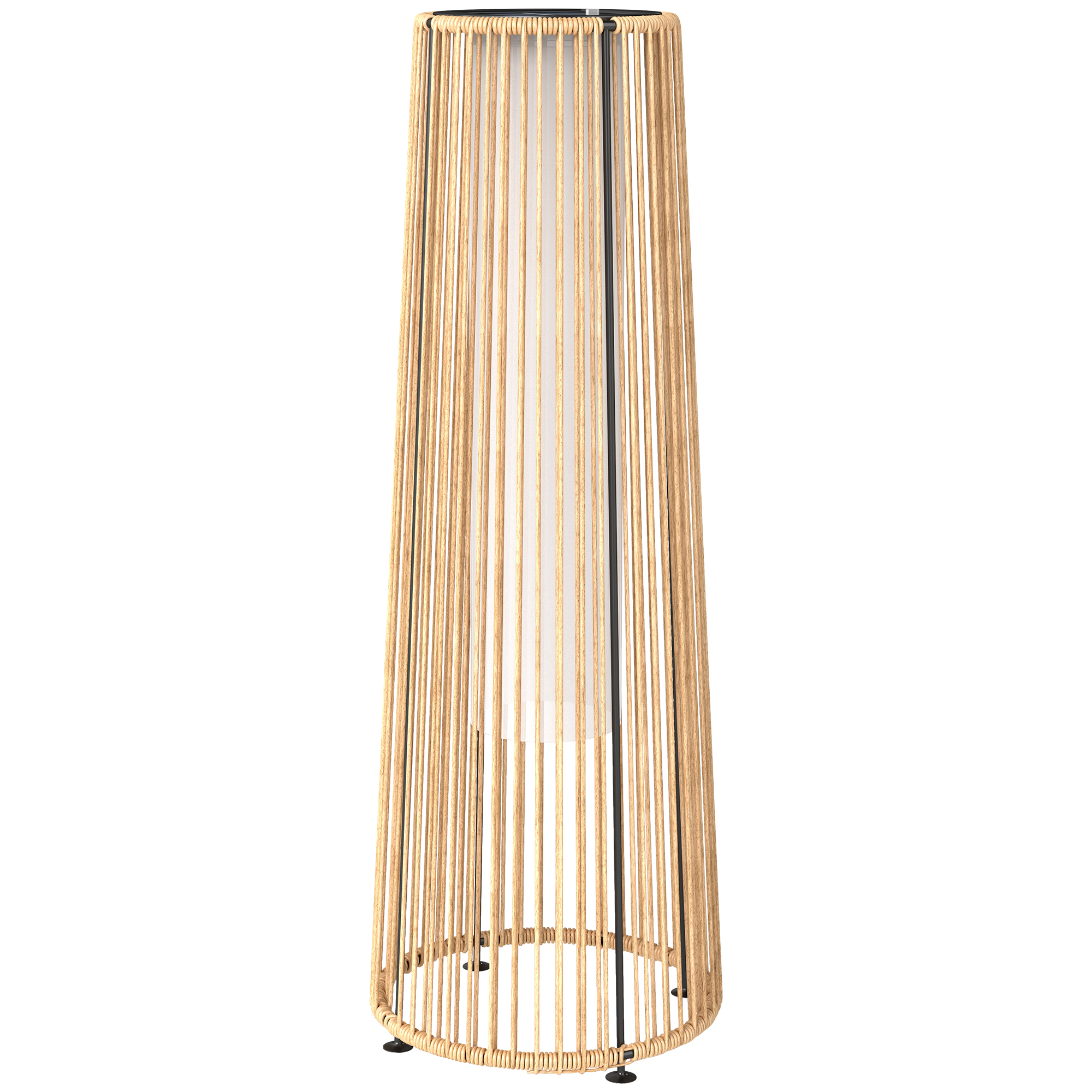 ZENAUX PE Solar Garden Lantern - Beige - Life Essentials
