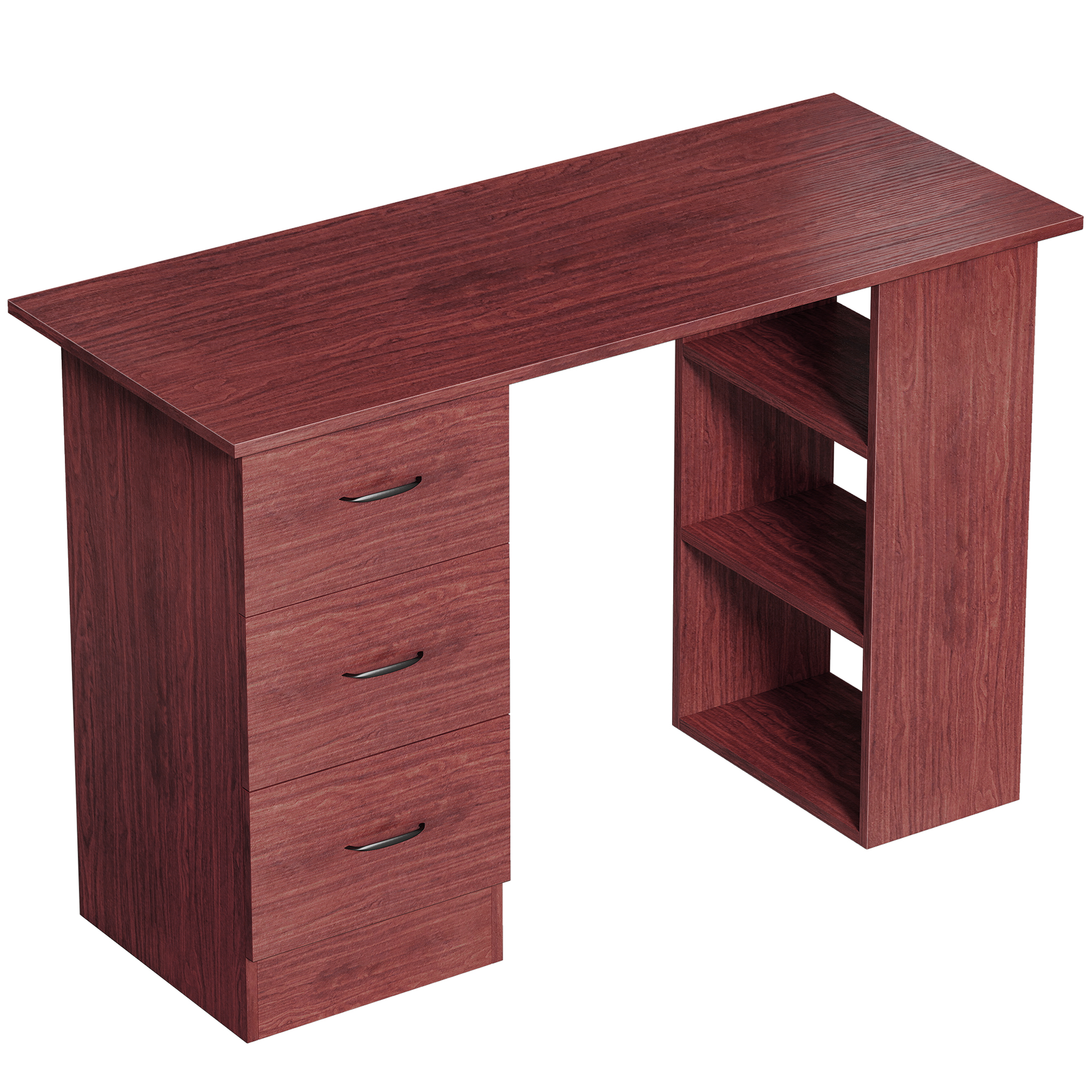 VELON Wooden Computer Desk - Walnut - Life Essentials