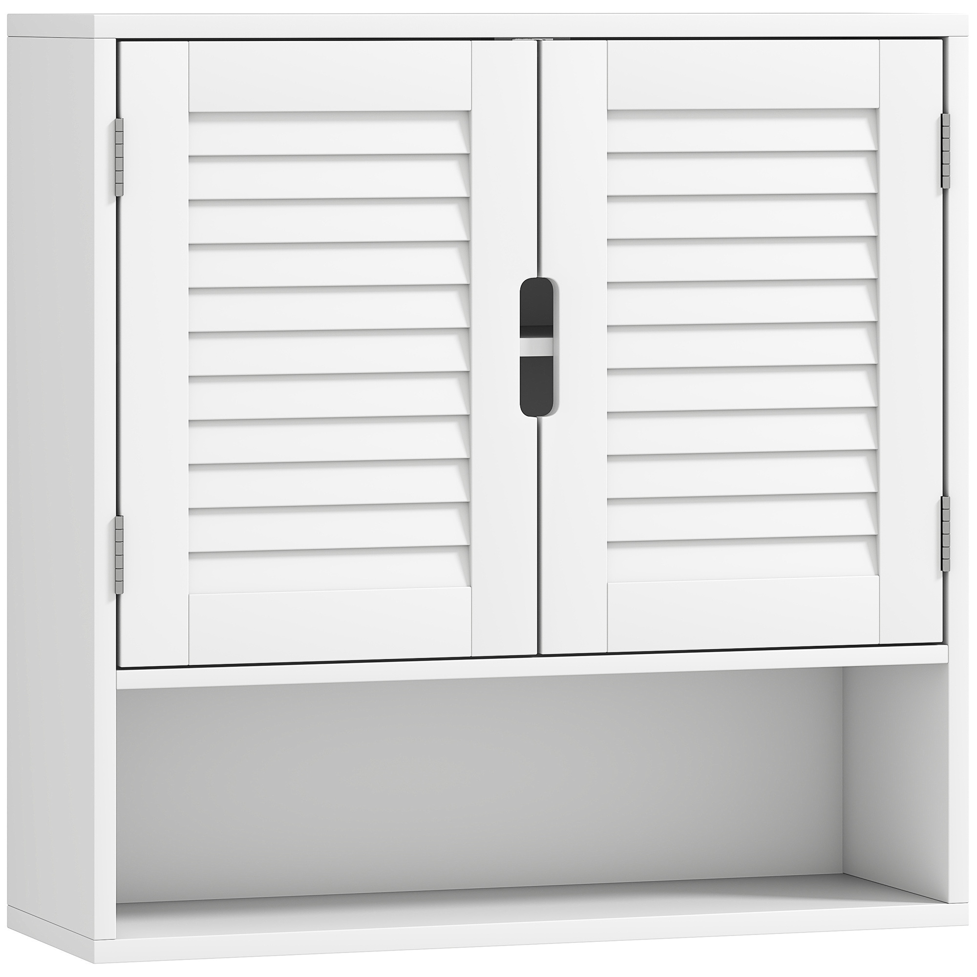 LUXAUX Wooden Wall Mounted Bathroom Cabinet - White - Life Essentials