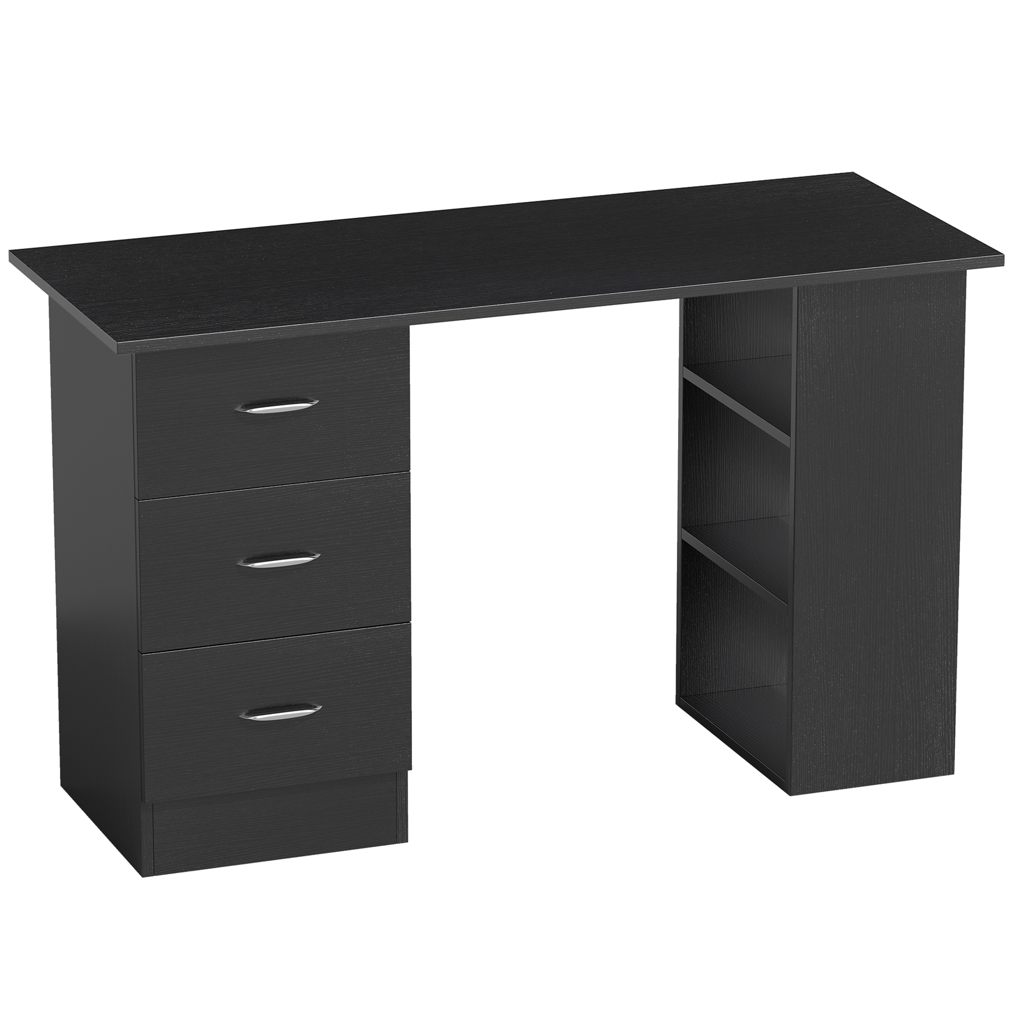 VELIS Wooden Computer Desk - Black - Life Essentials