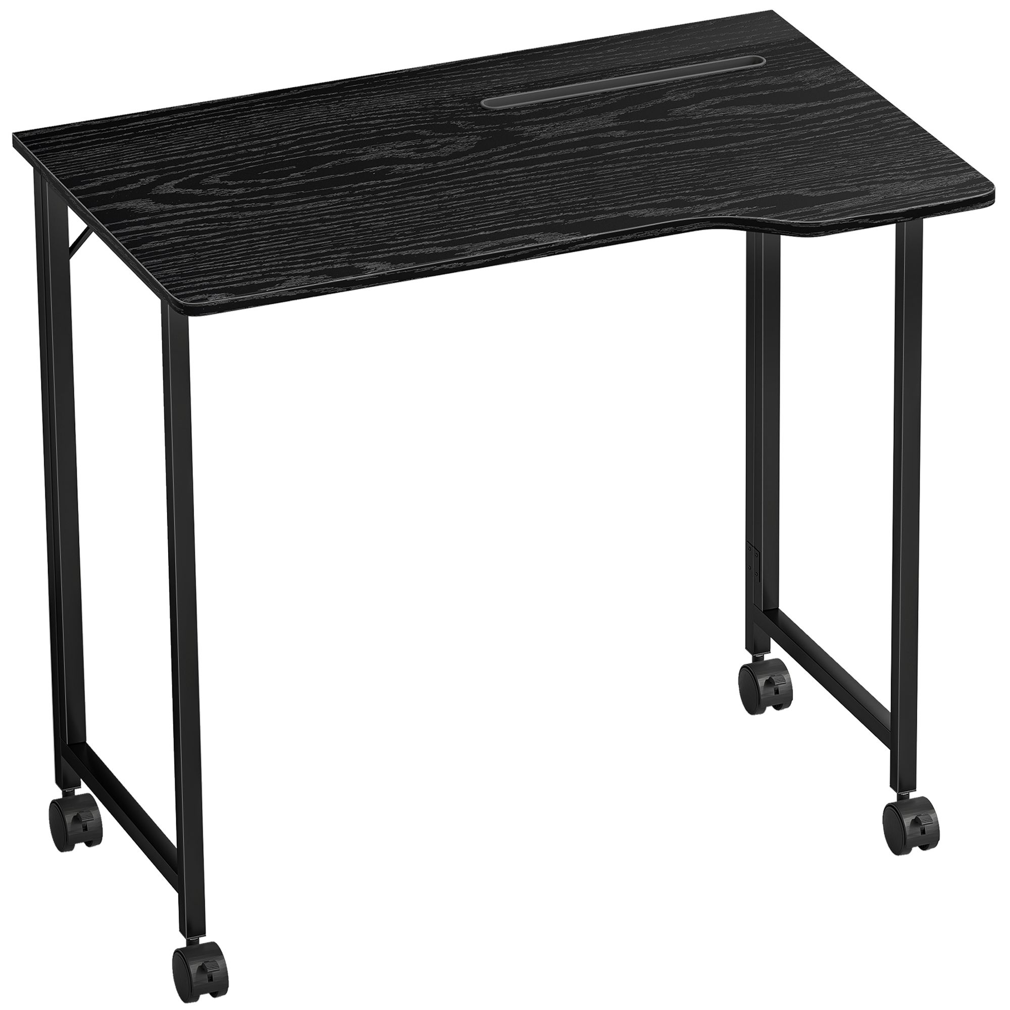 LUXEON Wooden Folding Desk - Black - Life Essentials