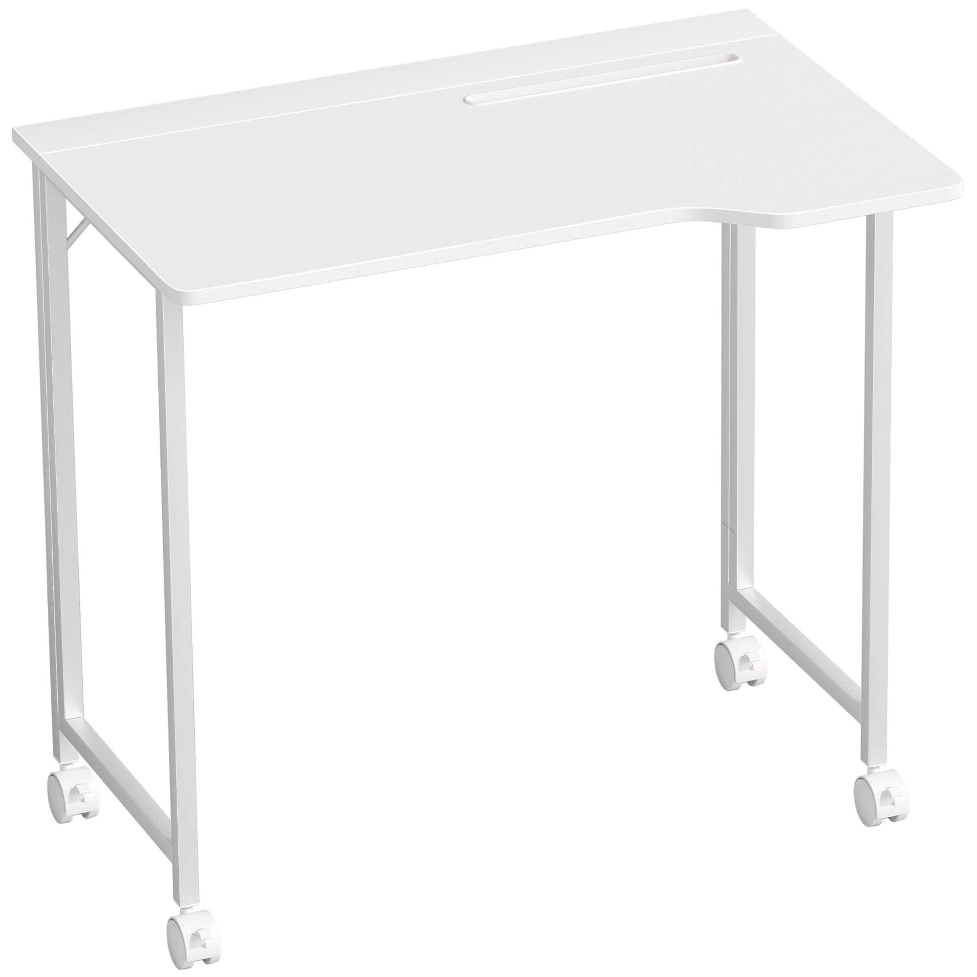 LUXEON Wooden Folding Desk - White - Life Essentials