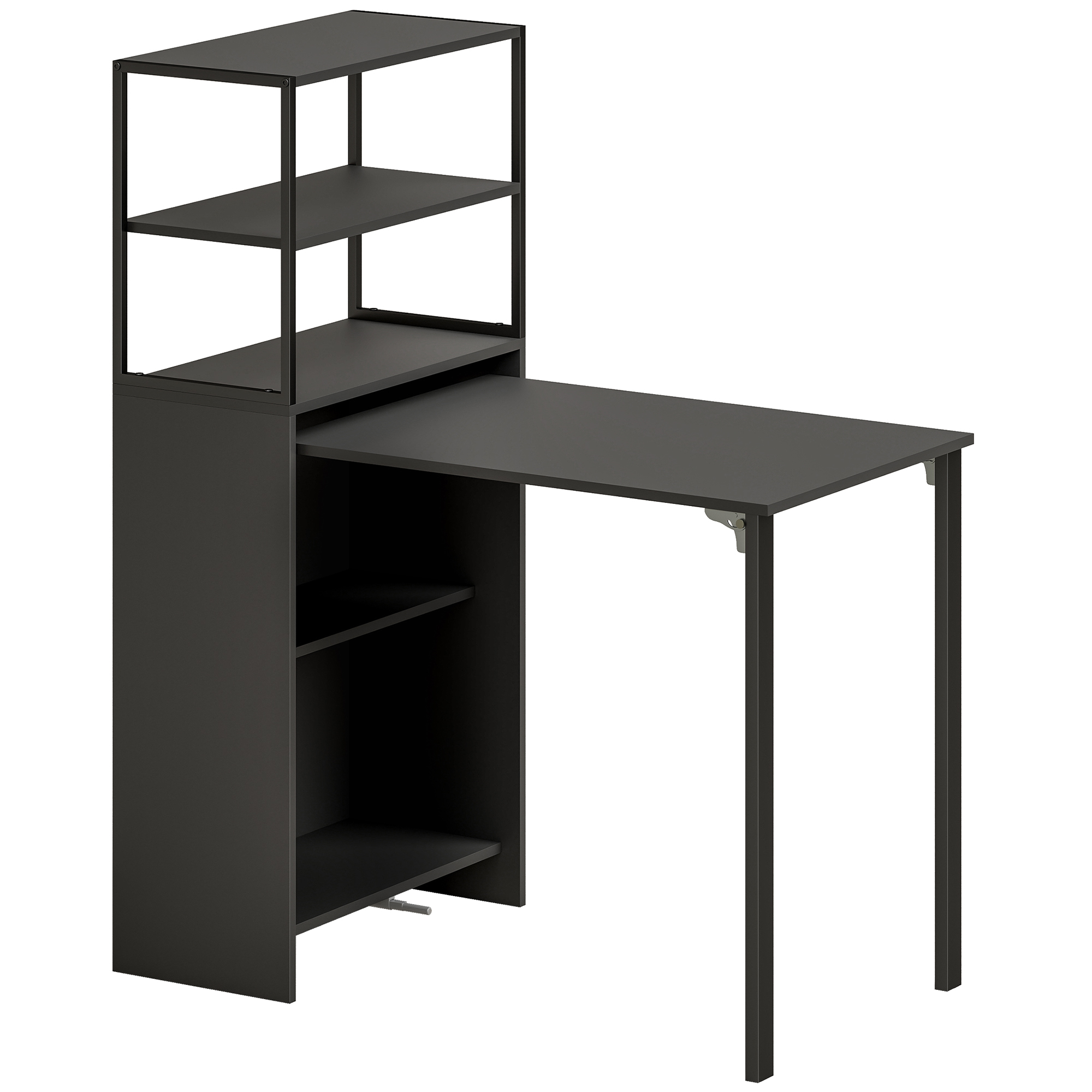 REGREG Wooden Folding Work Table - Black - Life Essentials