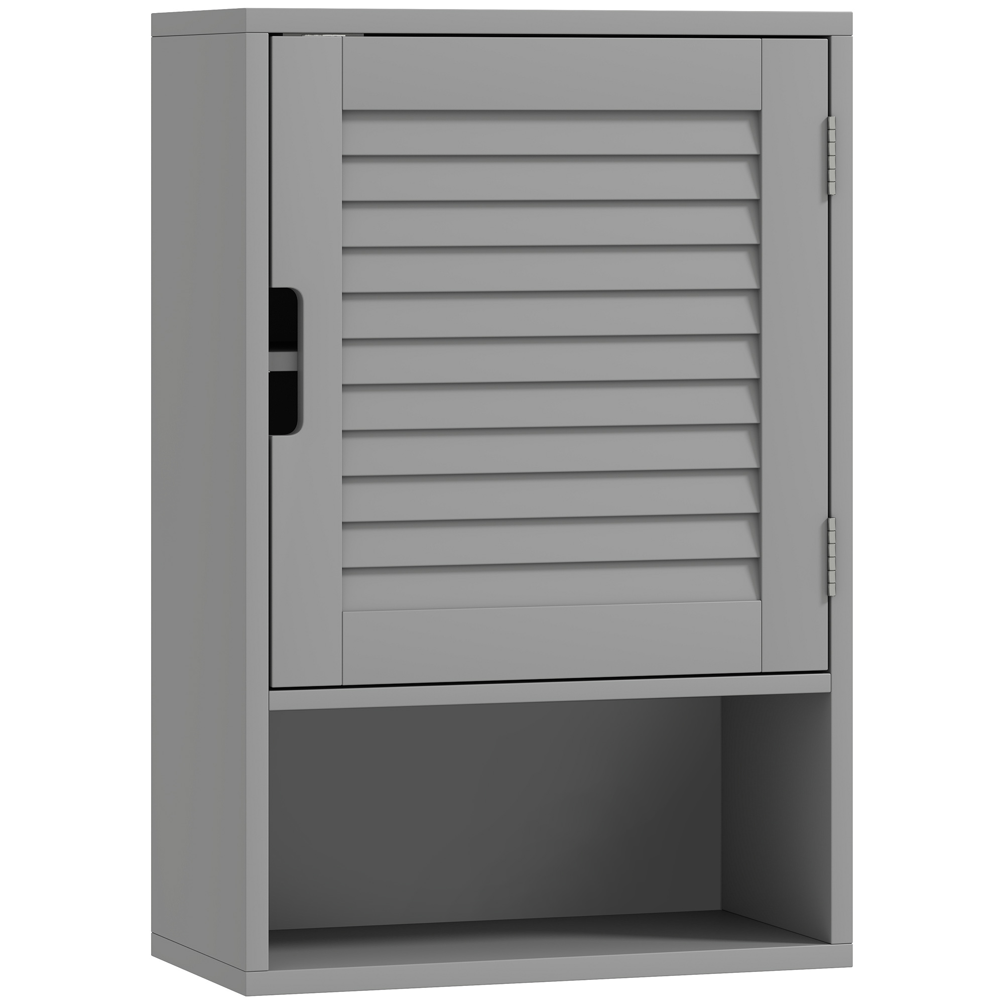 LUXIX Wooden Wall Mounted Bathroom Cabinet - Grey - Life Essentials