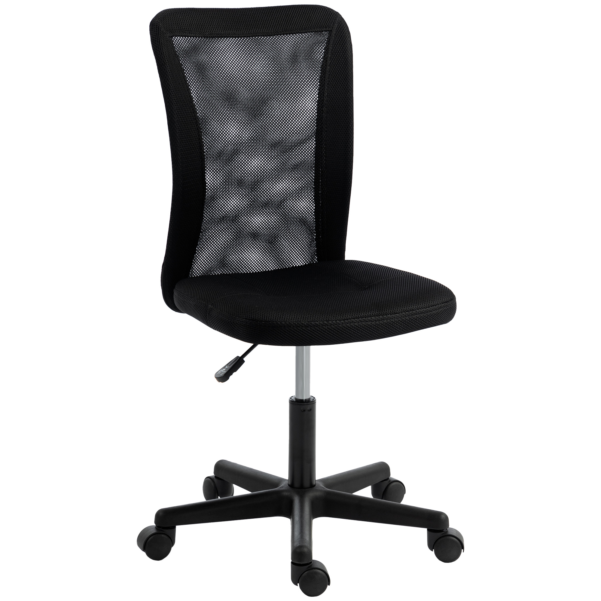 ZENIS Fabric Armless Office Chair - Black - Life Essentials