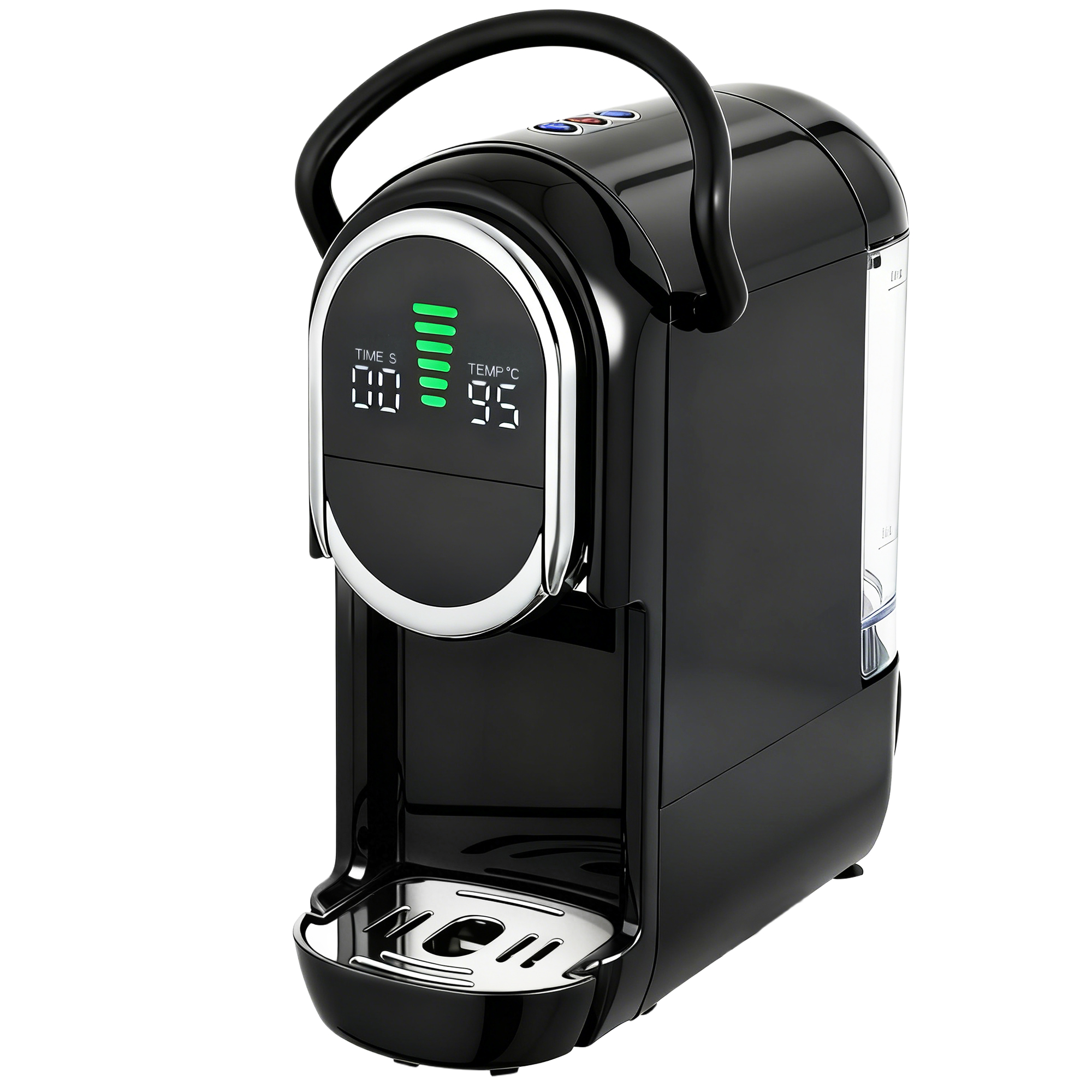 Ashwood Black Stainless Steel Pod Coffee Machine - 14.5cm - Life Essentials
